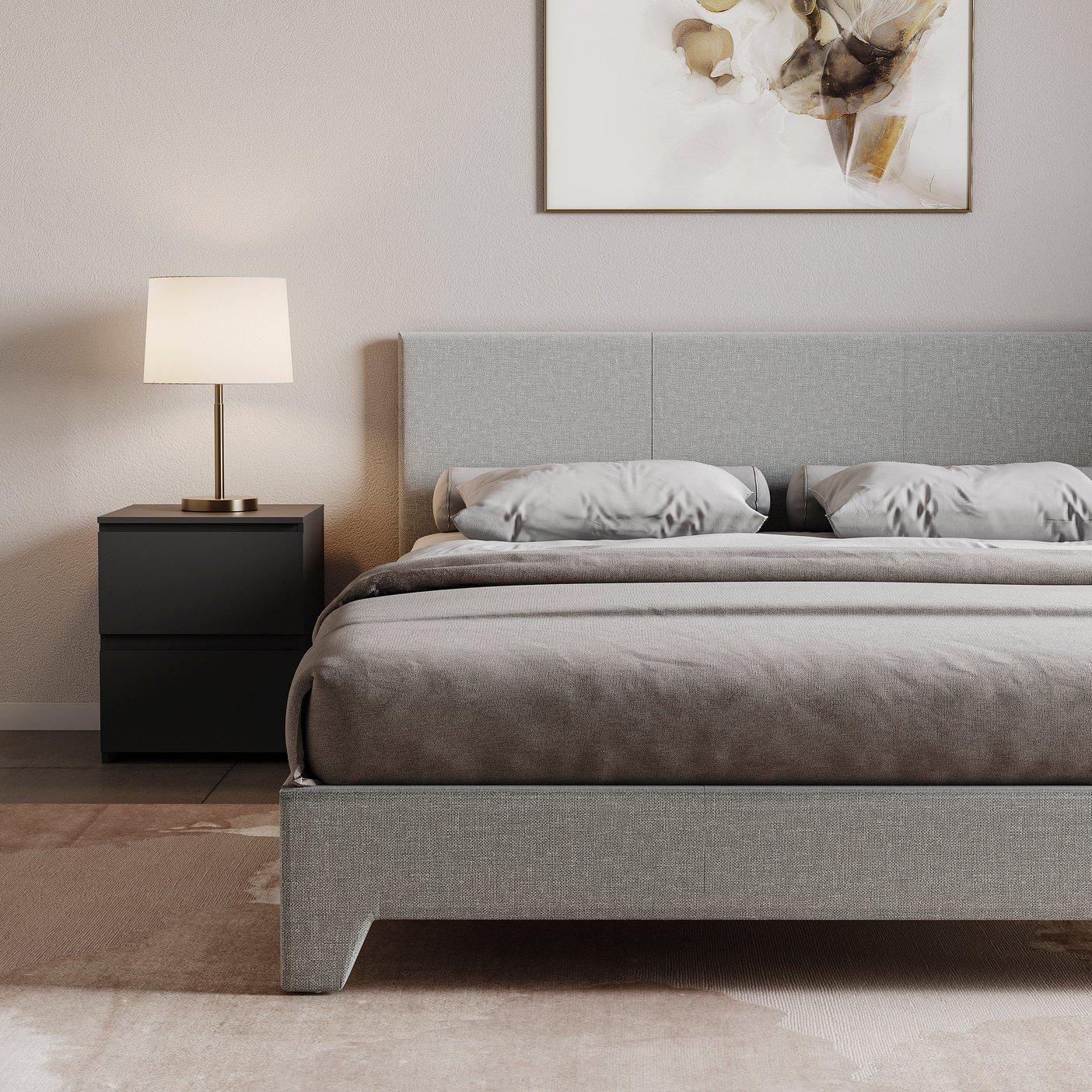 Light Grey Velv - Lassic - Vida Designs Victoria Double Bed UKFR - 7