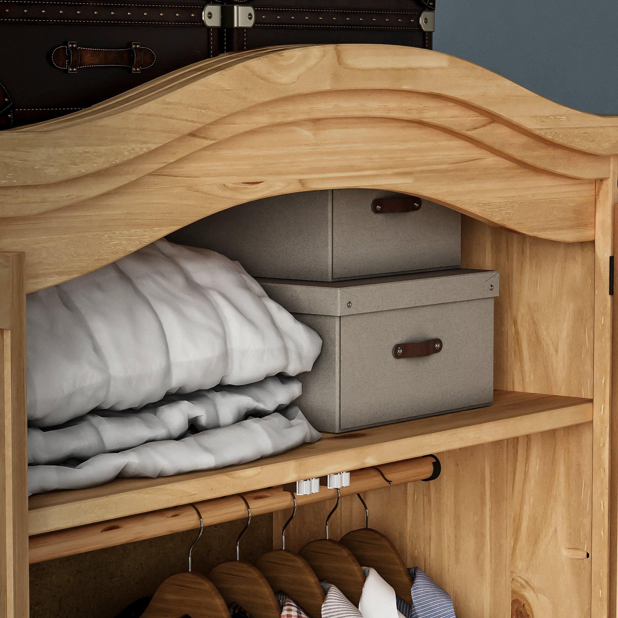 Pine - Lassic - Vida Designs Corona 2 Door Wardrobe - 5