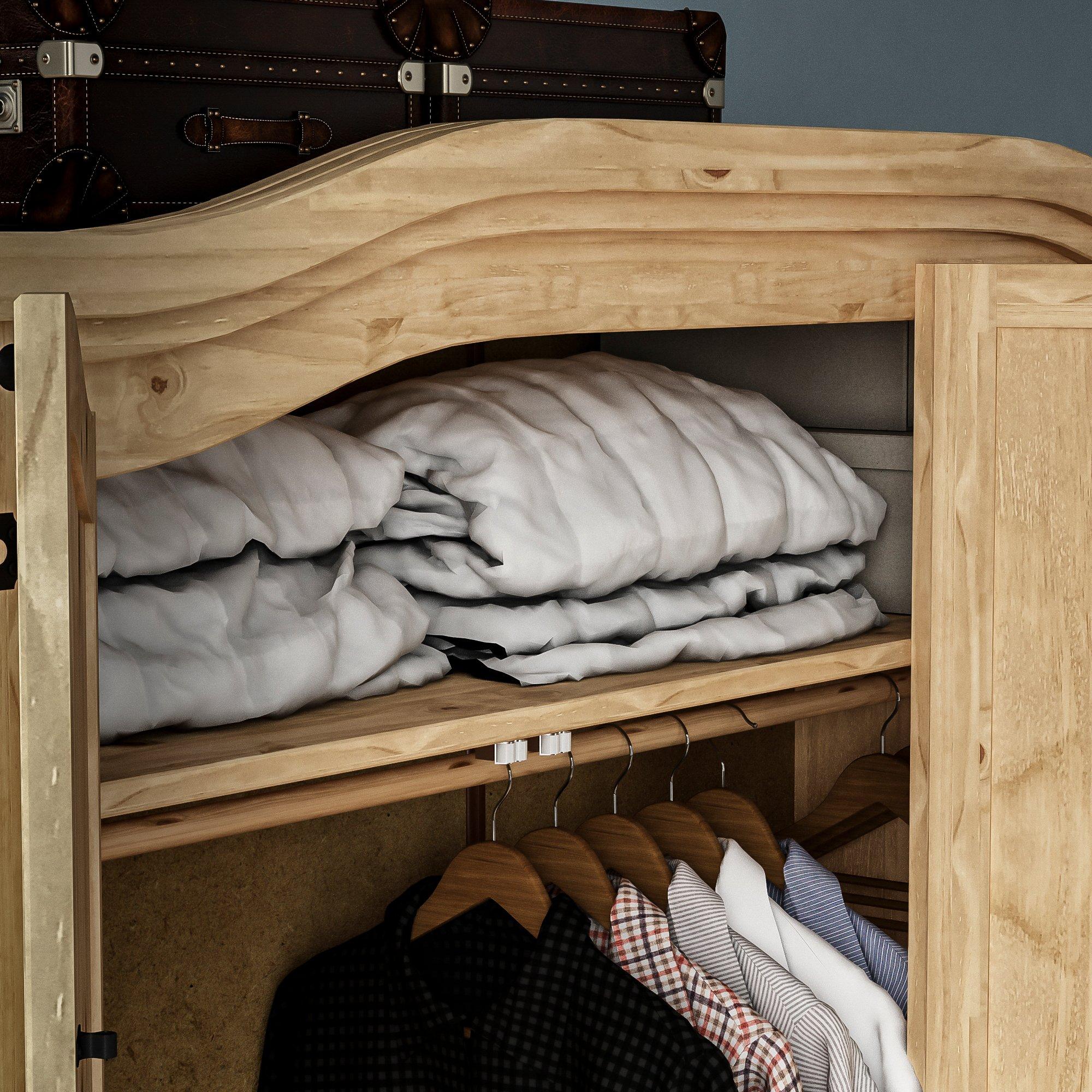 Pine - Lassic - Vida Designs Corona 3 Door Wardrobe - 5