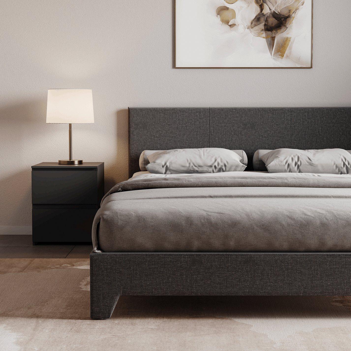 Dark Grey Linen - Lassic - Vida Designs Victoria King Size Bed UKFR - 7