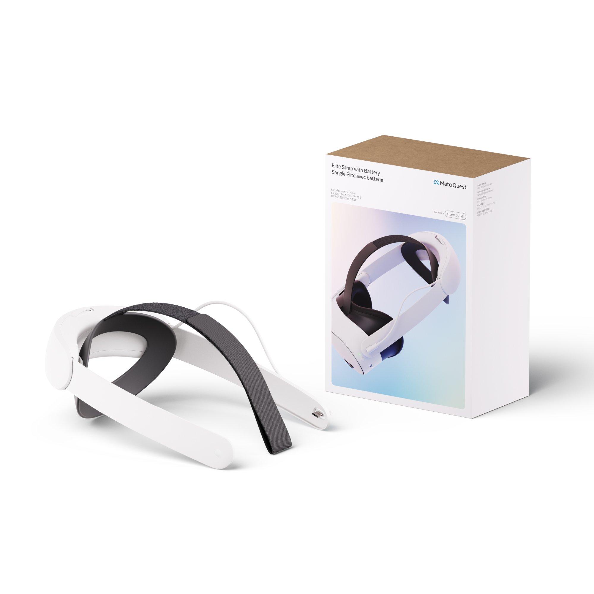 Meta | Quest Elite Strap with Battery for Quest 3/3S | VR | Sports