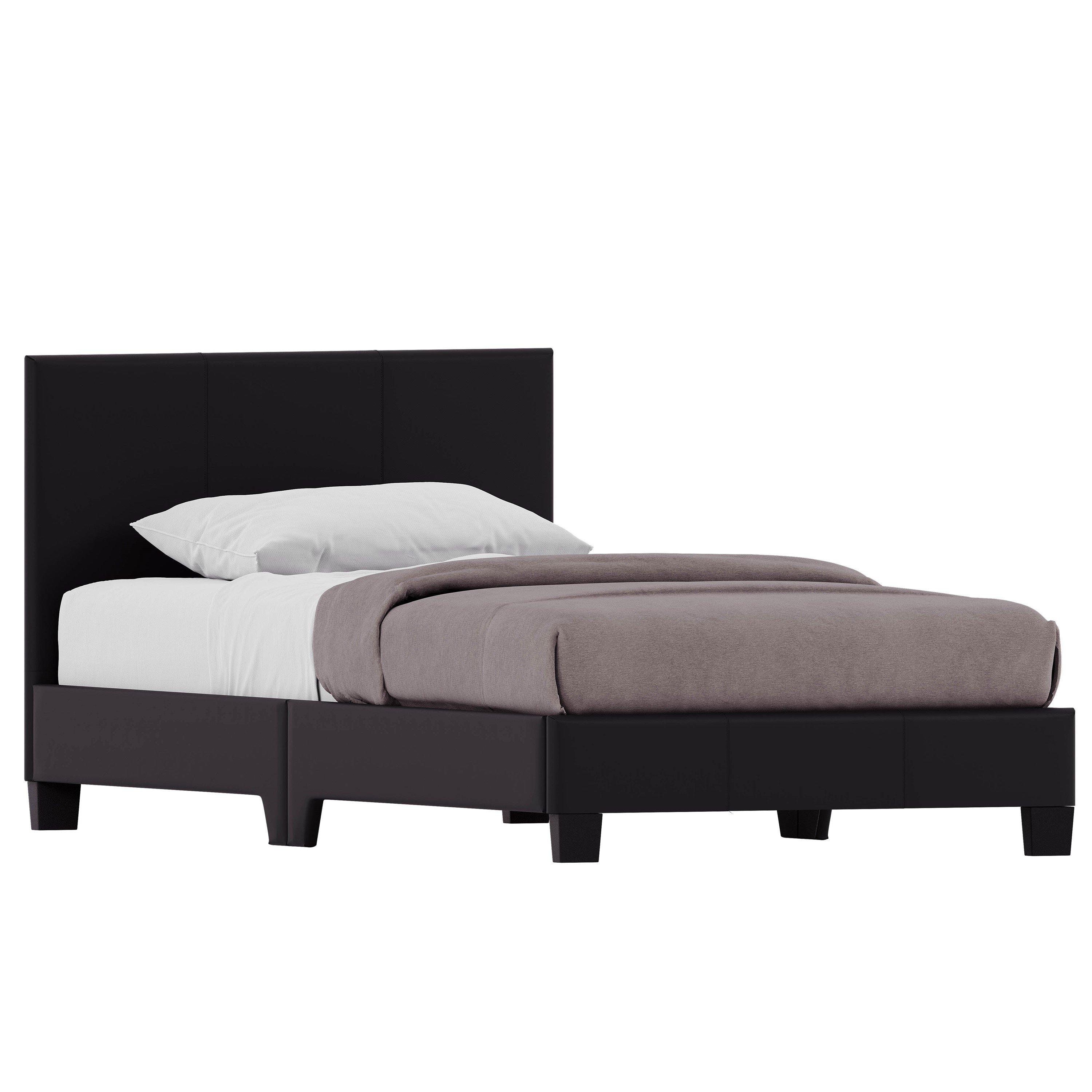 Black - Lassic - Vida Designs Lisbon Single Faux Leather Bed UKFR - 9