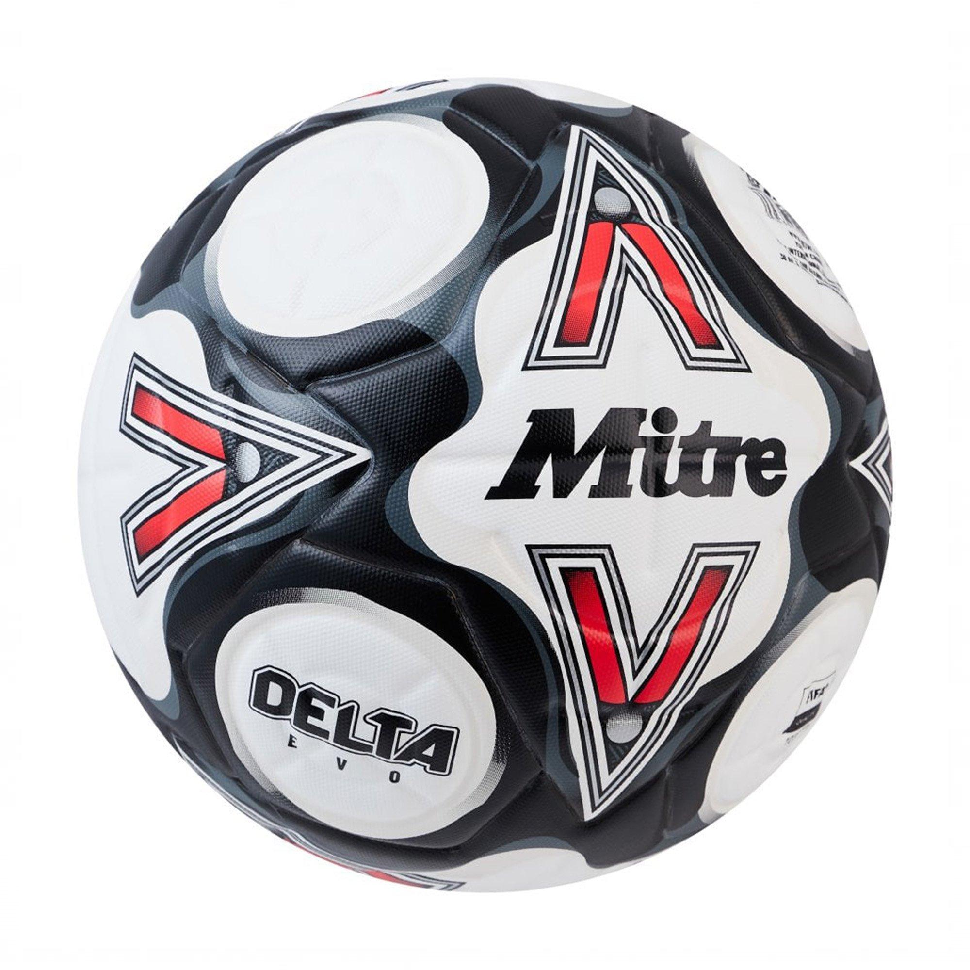Wht/Blk/Red - Mitre - Delta Evo Football - 3