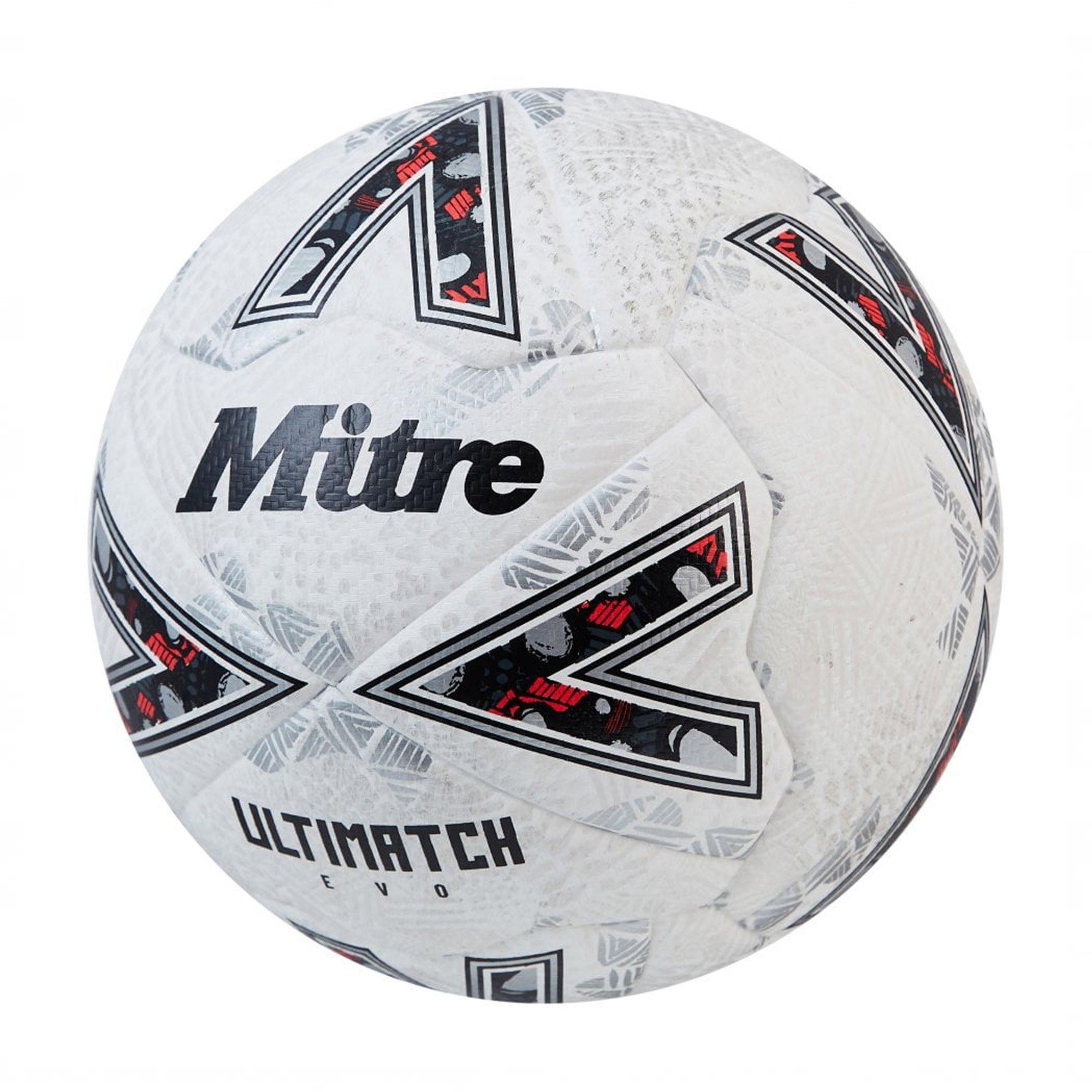 Wht/Wht/Slv - Mitre - Ultimatch Evo Football - 2