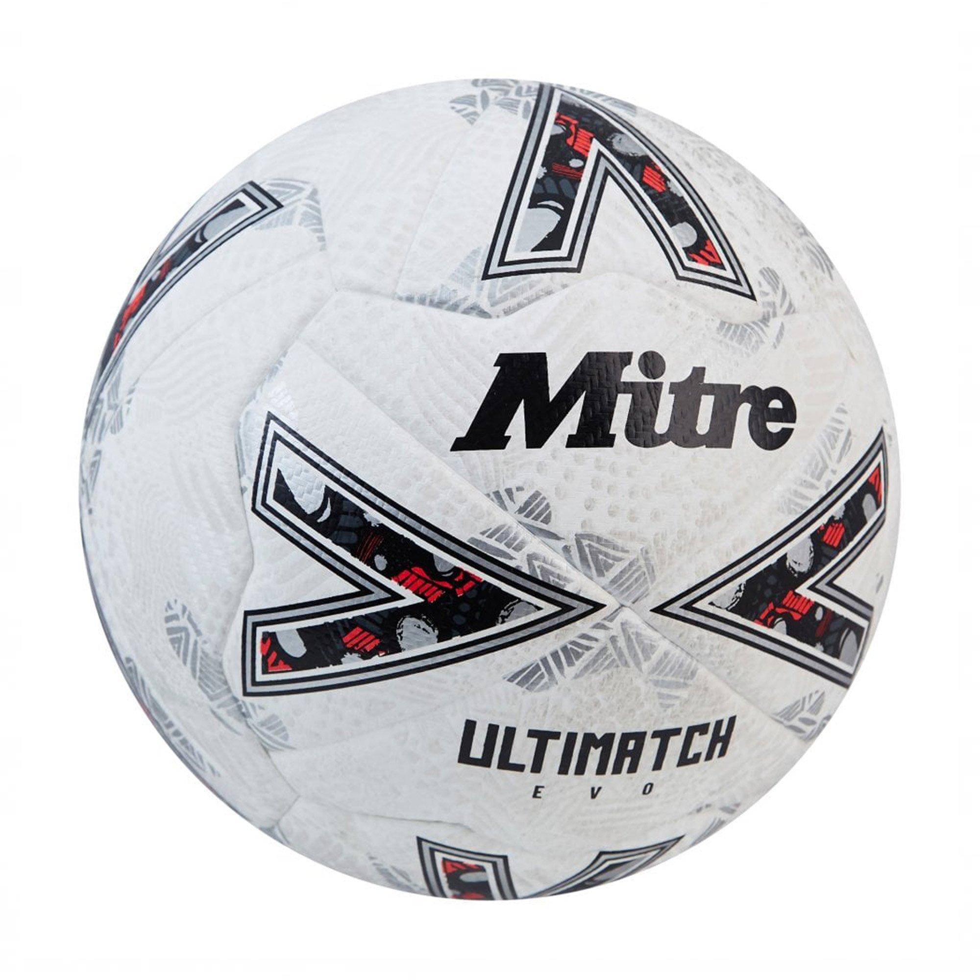 Wht/Wht/Slv - Mitre - Ultimatch Evo Football - 3