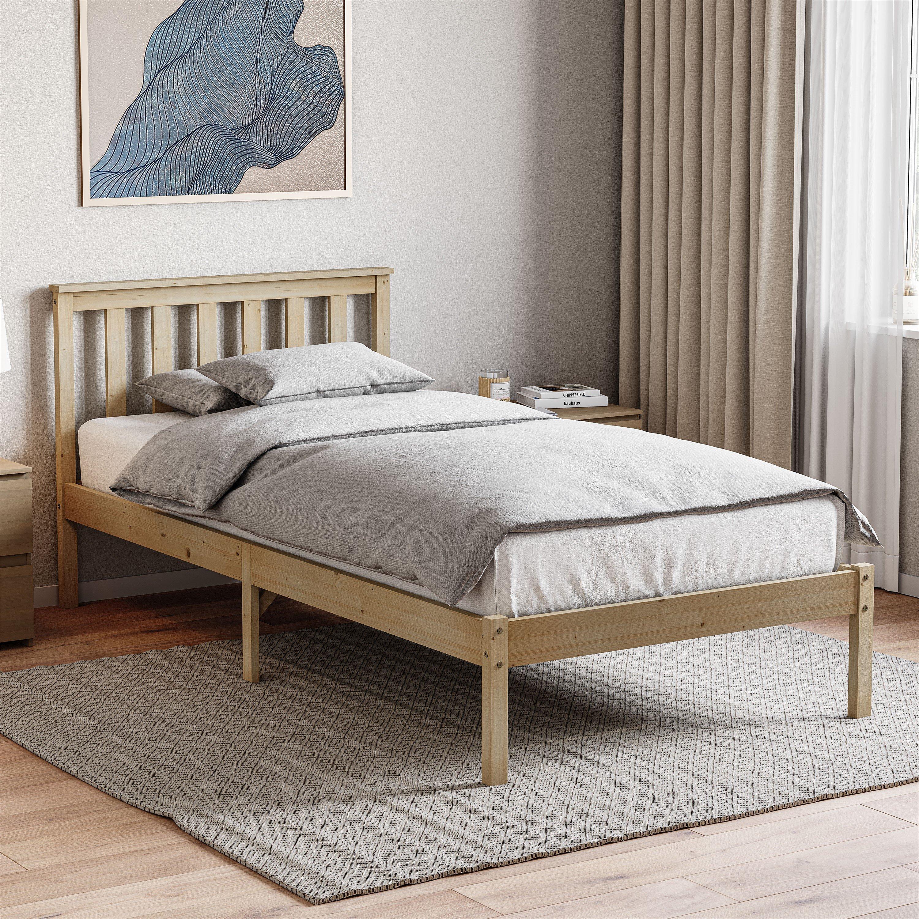 Lassic Vida Designs Milan Single Wooden Bed, Low Foot