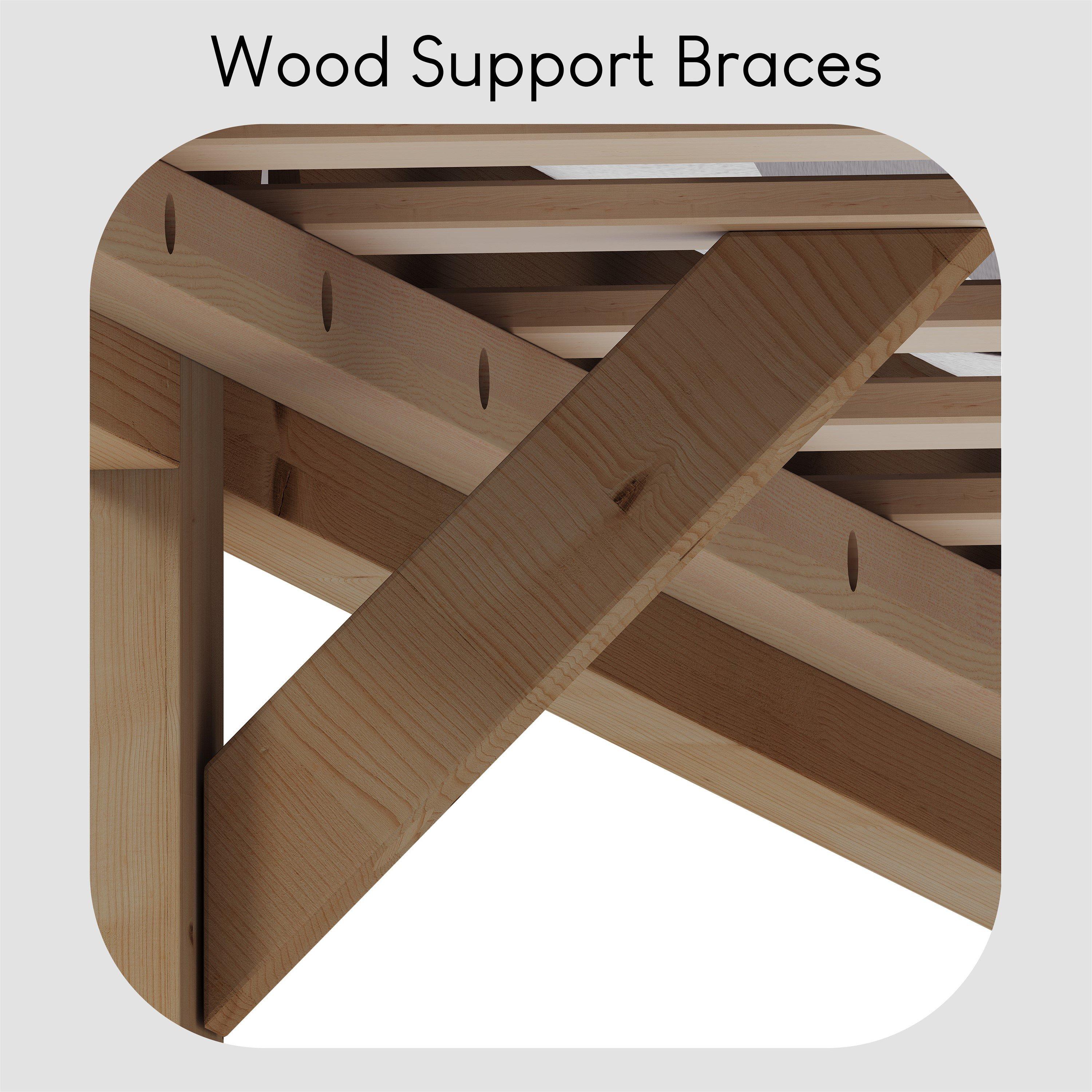 Pine - Lassic - Vida Designs Milan King Size Wooden Bed, Low Foot - 6