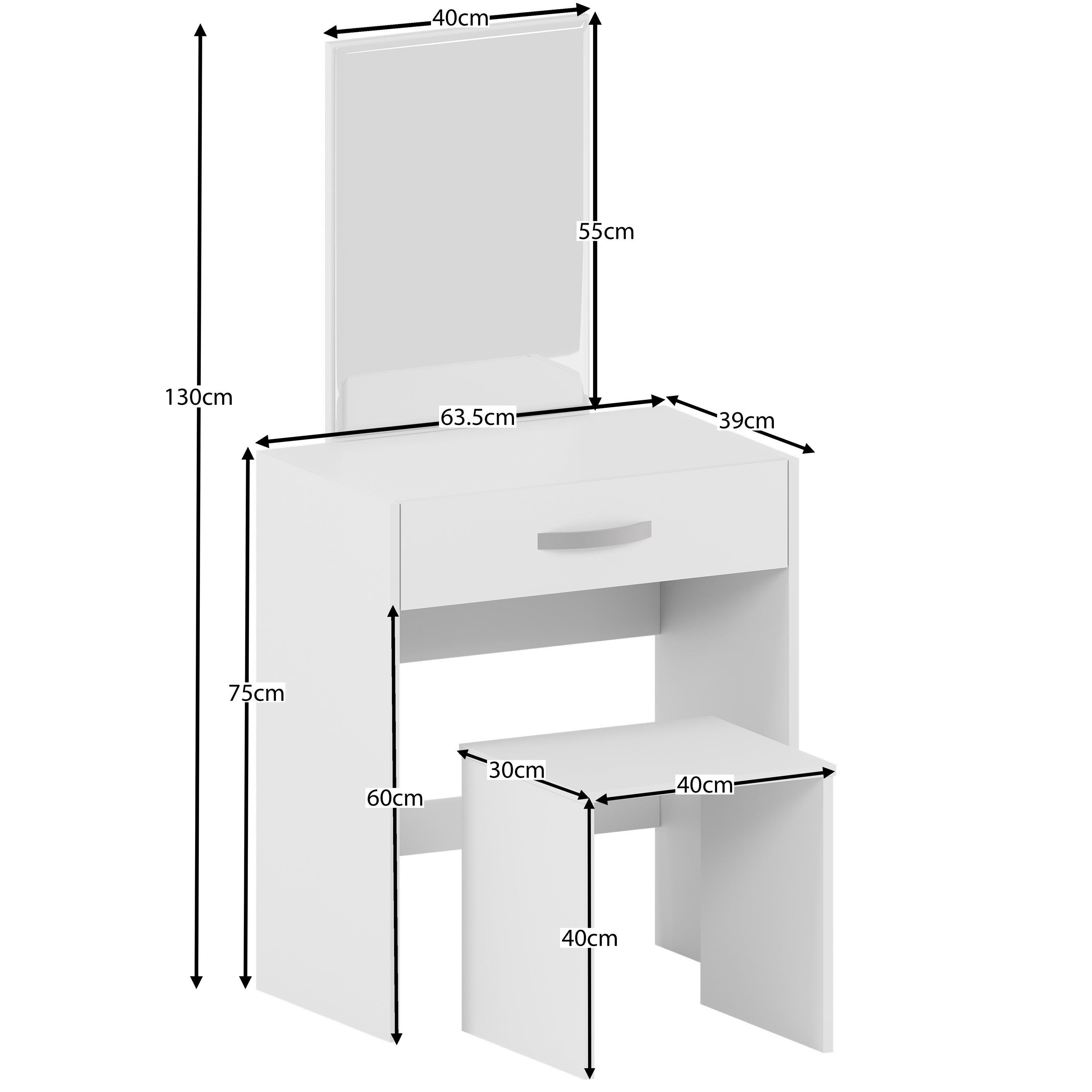 White - Lassic - Vida Designs Isla Dressing Table - 2