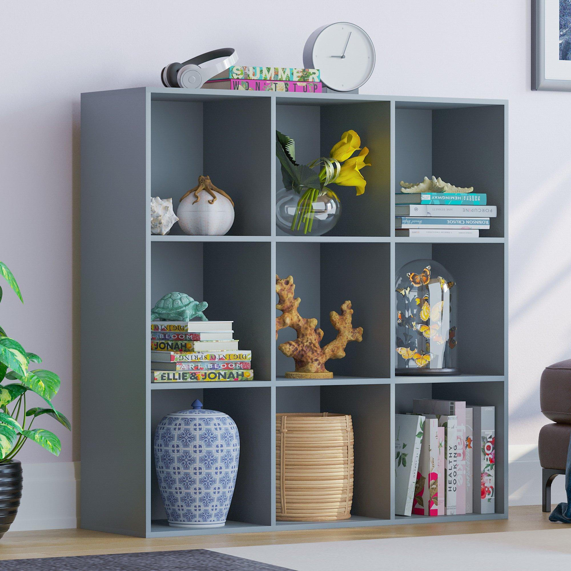 Grey - Lassic - Vida Designs Durham 3x3 Cube Storage Unit - 1