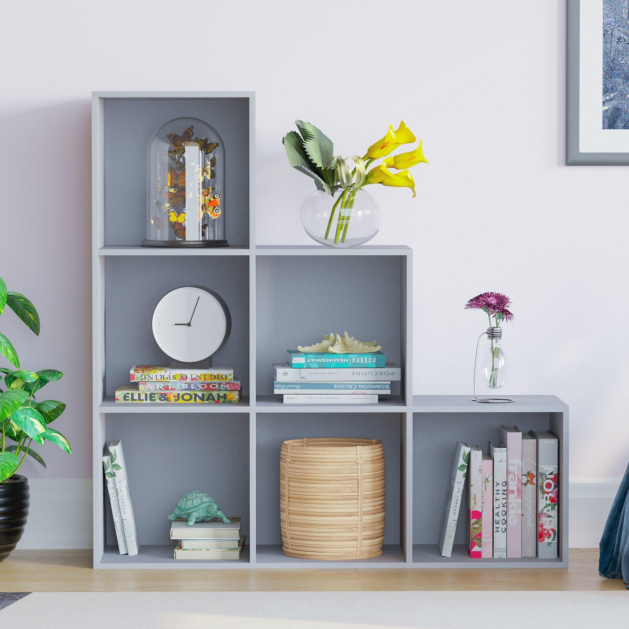 Grey - Lassic - Vida Designs Durham 6 Cube Staircase Storage Unit - 3