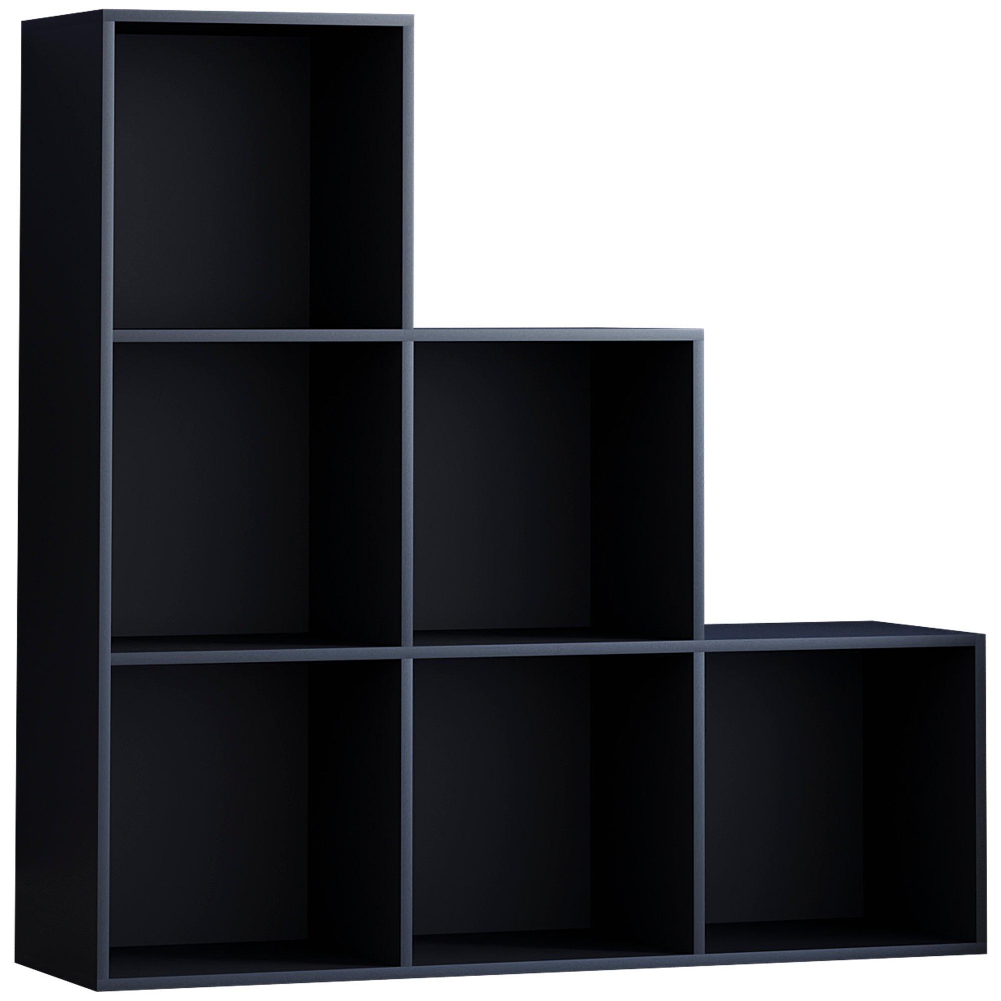 Black - Lassic - Vida Designs Durham 6 Cube Staircase Storage Unit - 7