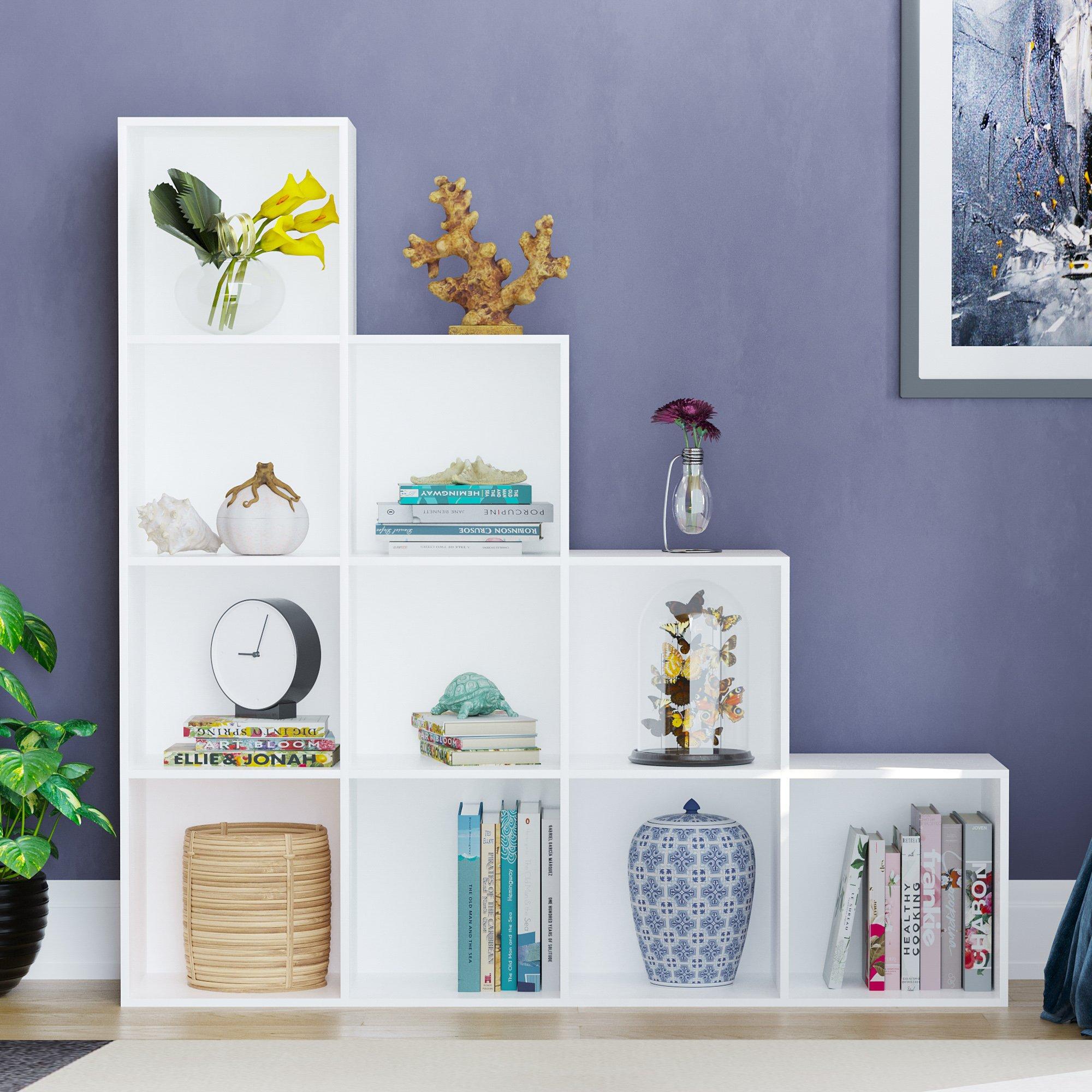 White - Lassic - Vida Designs Durham 10 Cube Staircase Storage Unit - 3