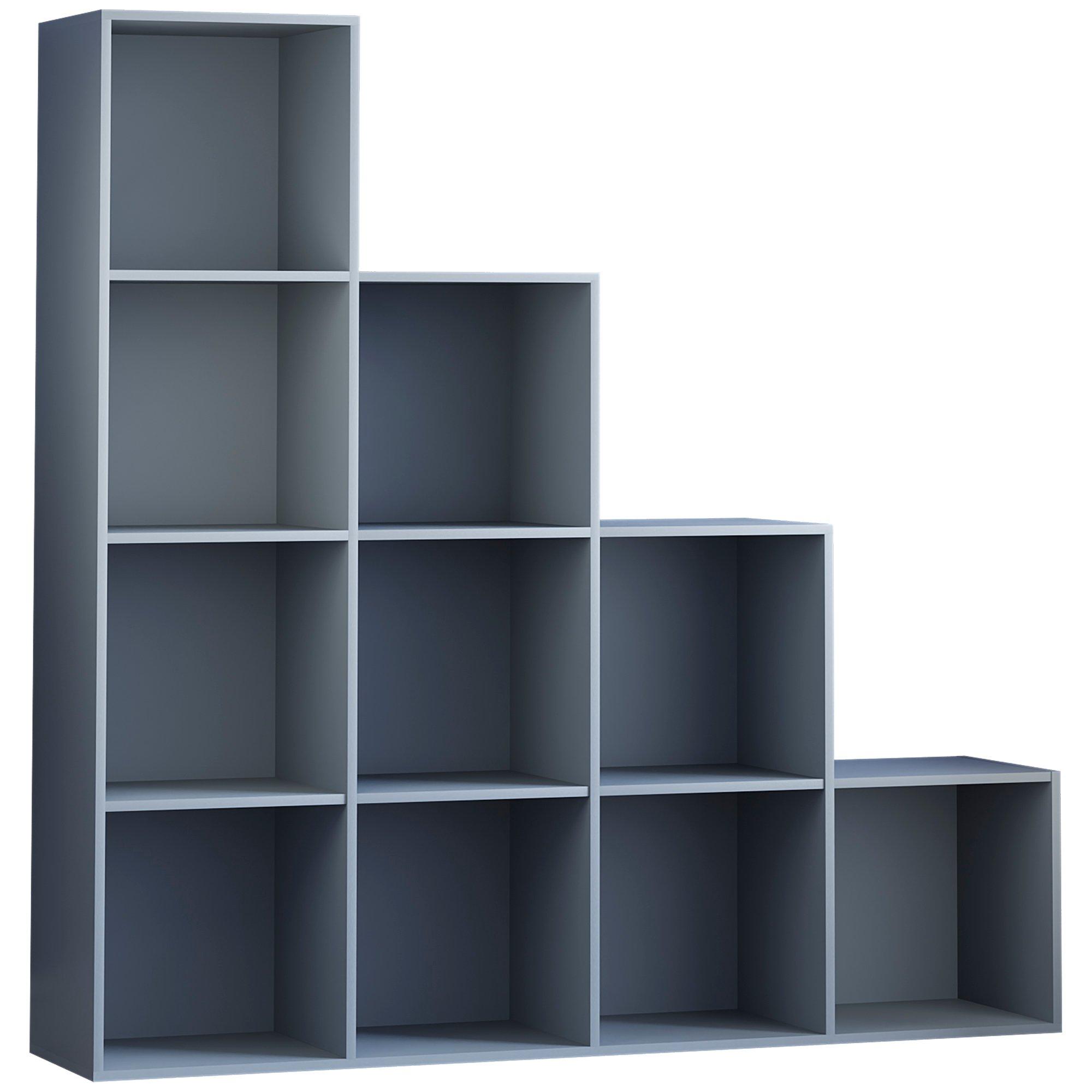 Grey - Lassic - Vida Designs Durham 10 Cube Staircase Storage Unit - 7