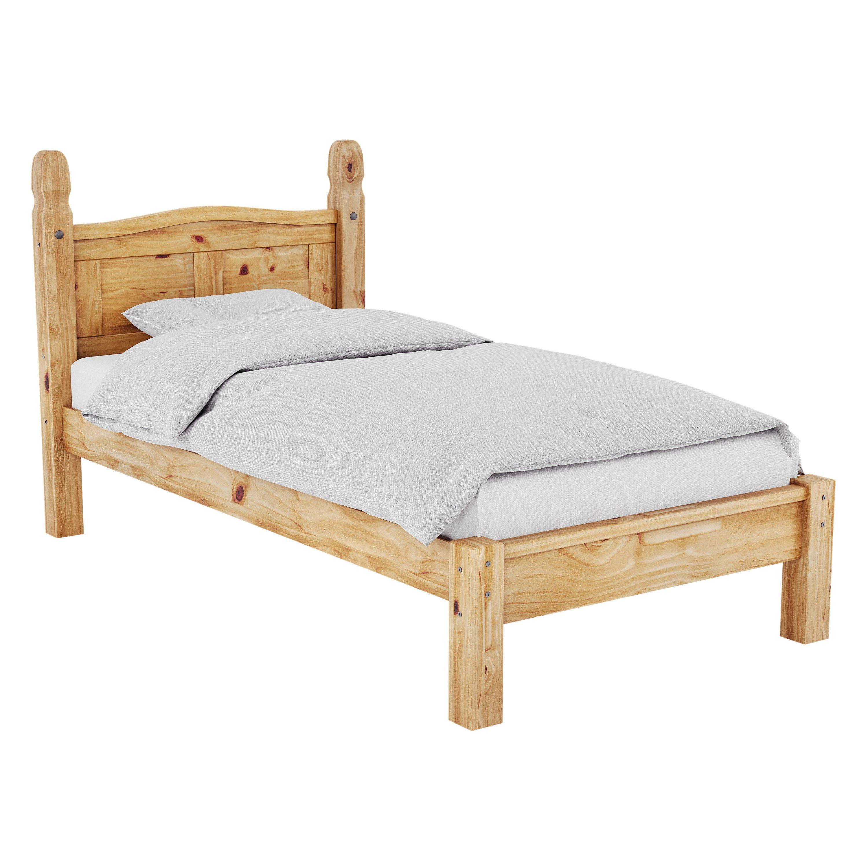Pine - Lassic - Vida Designs Corona Single Bed Low Foot End - 7