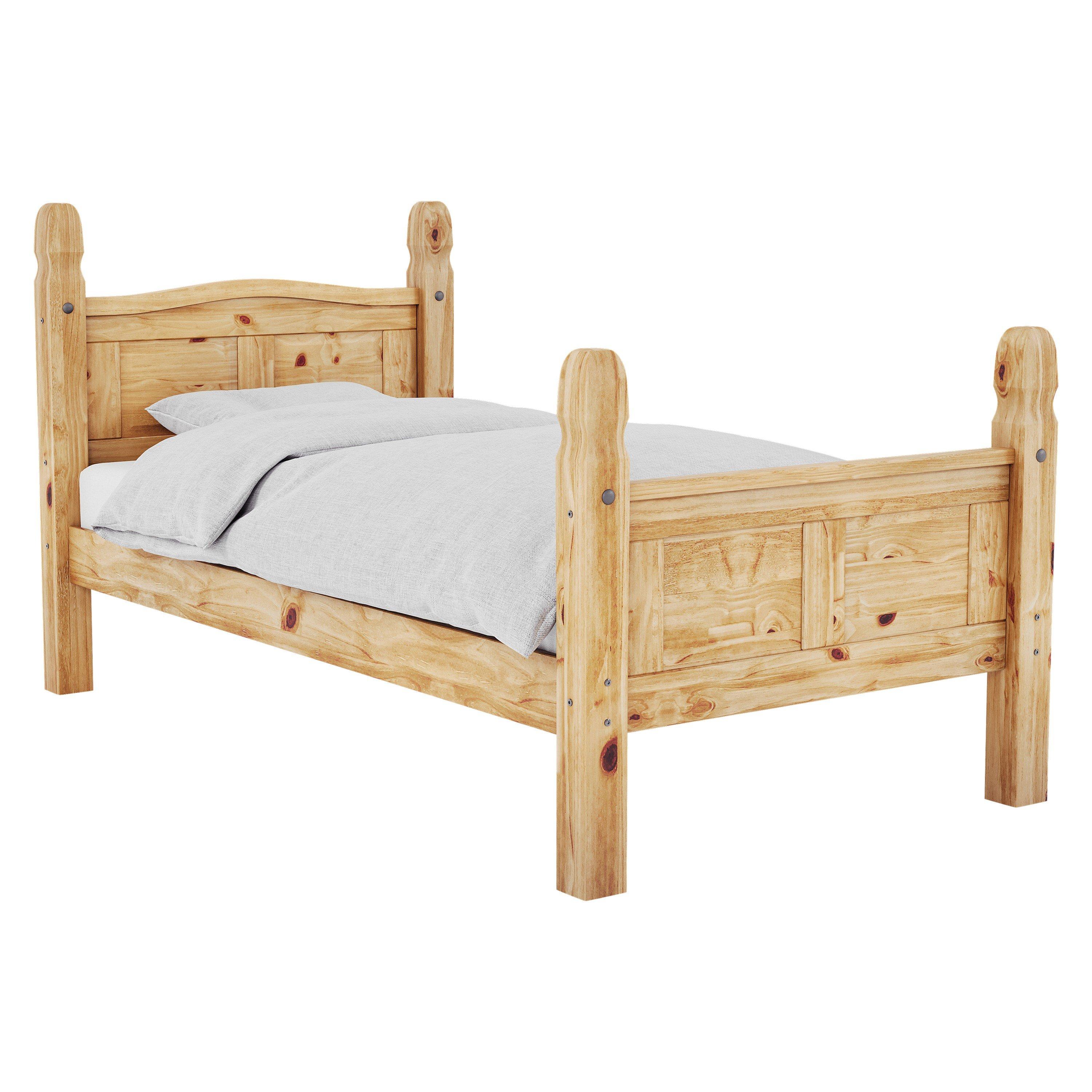 Pine - Lassic - Vida Designs Corona Single Bed High Foot End - 7