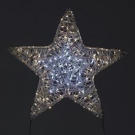Snowtime Iron Star with 180 warm & ice white LEDs