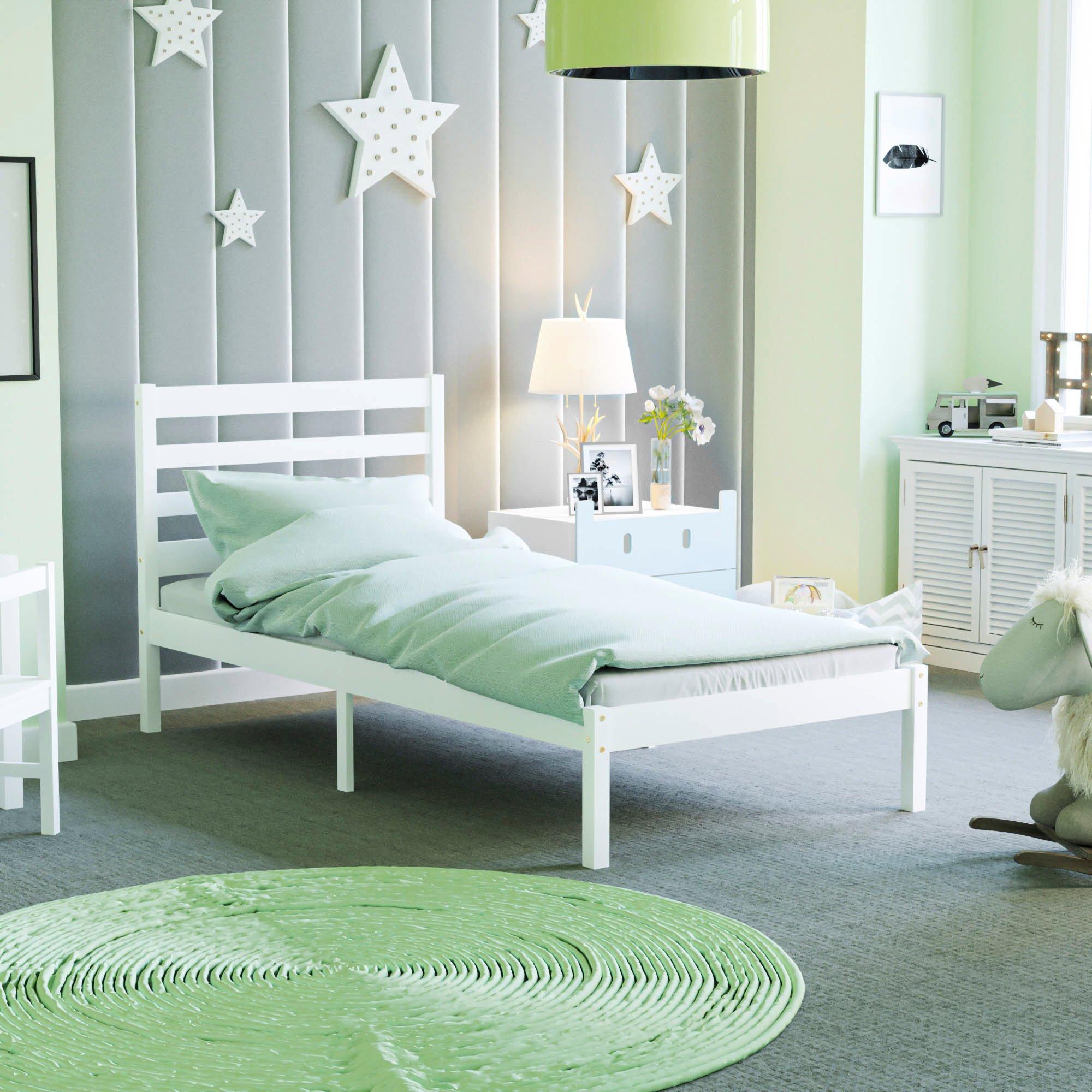 Lassic  Junior Vida Libra Single Wooden Bed - White - Single
