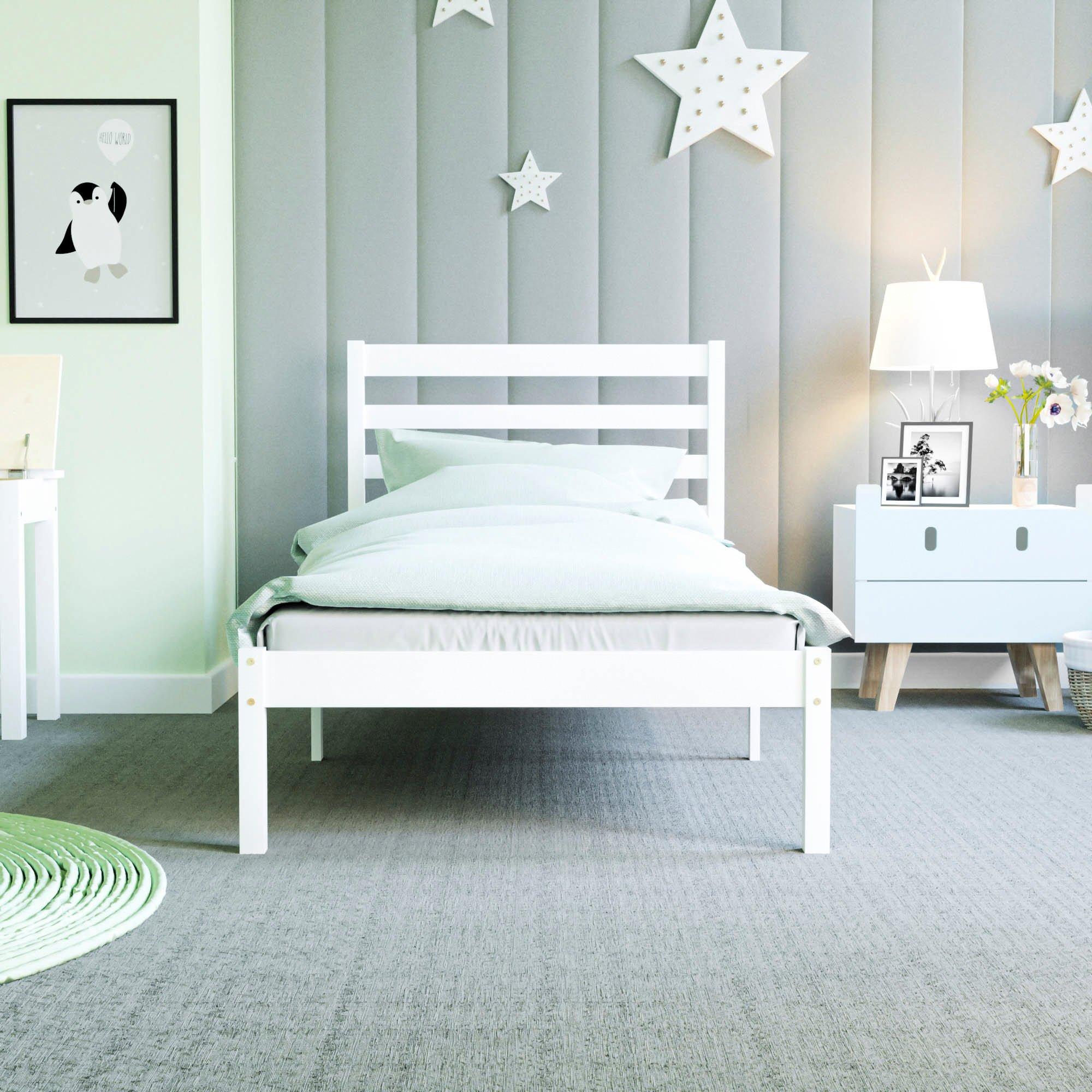 White - Lassic - Junior Vida Libra Single Wooden Bed - 3