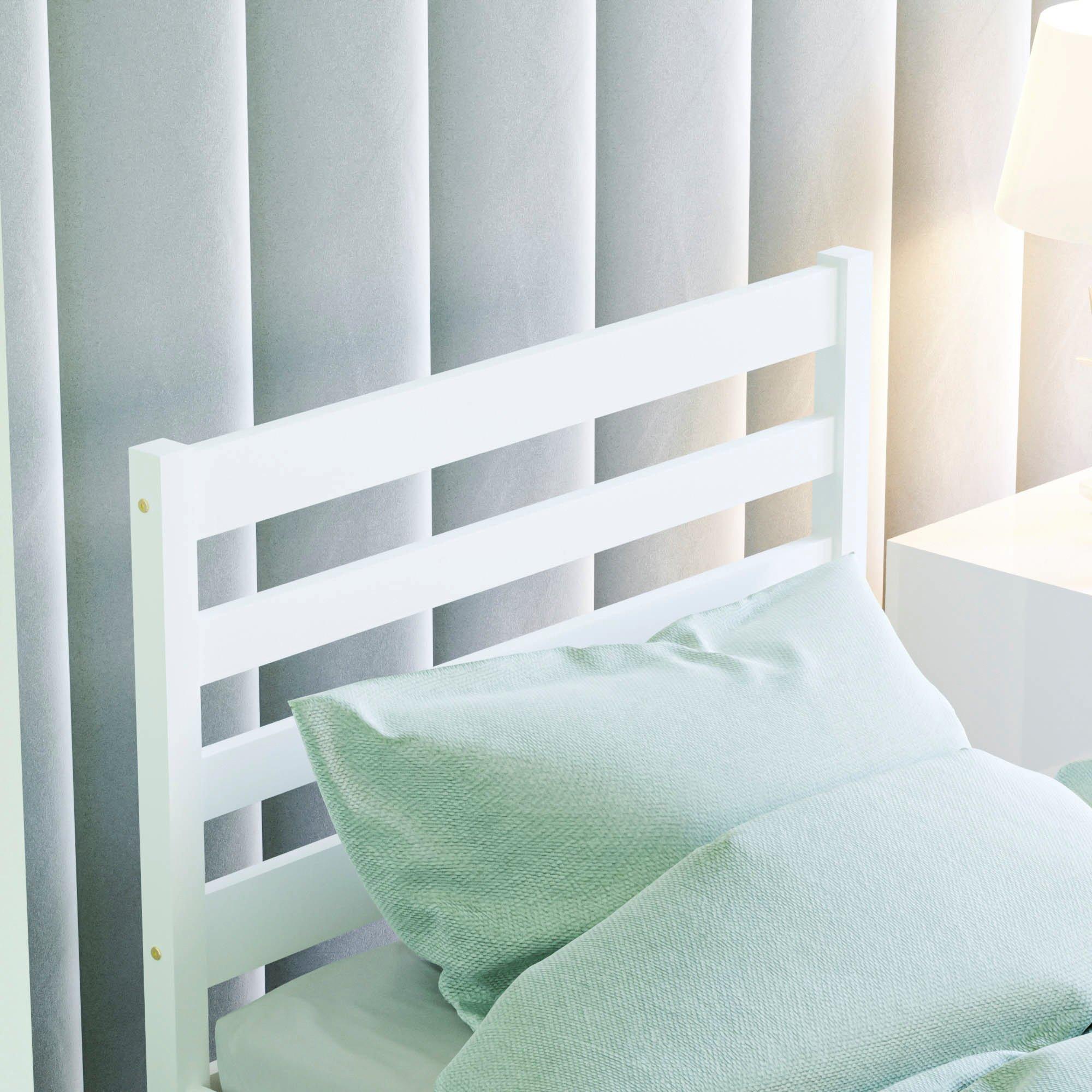 White - Lassic - Junior Vida Libra Single Wooden Bed - 4