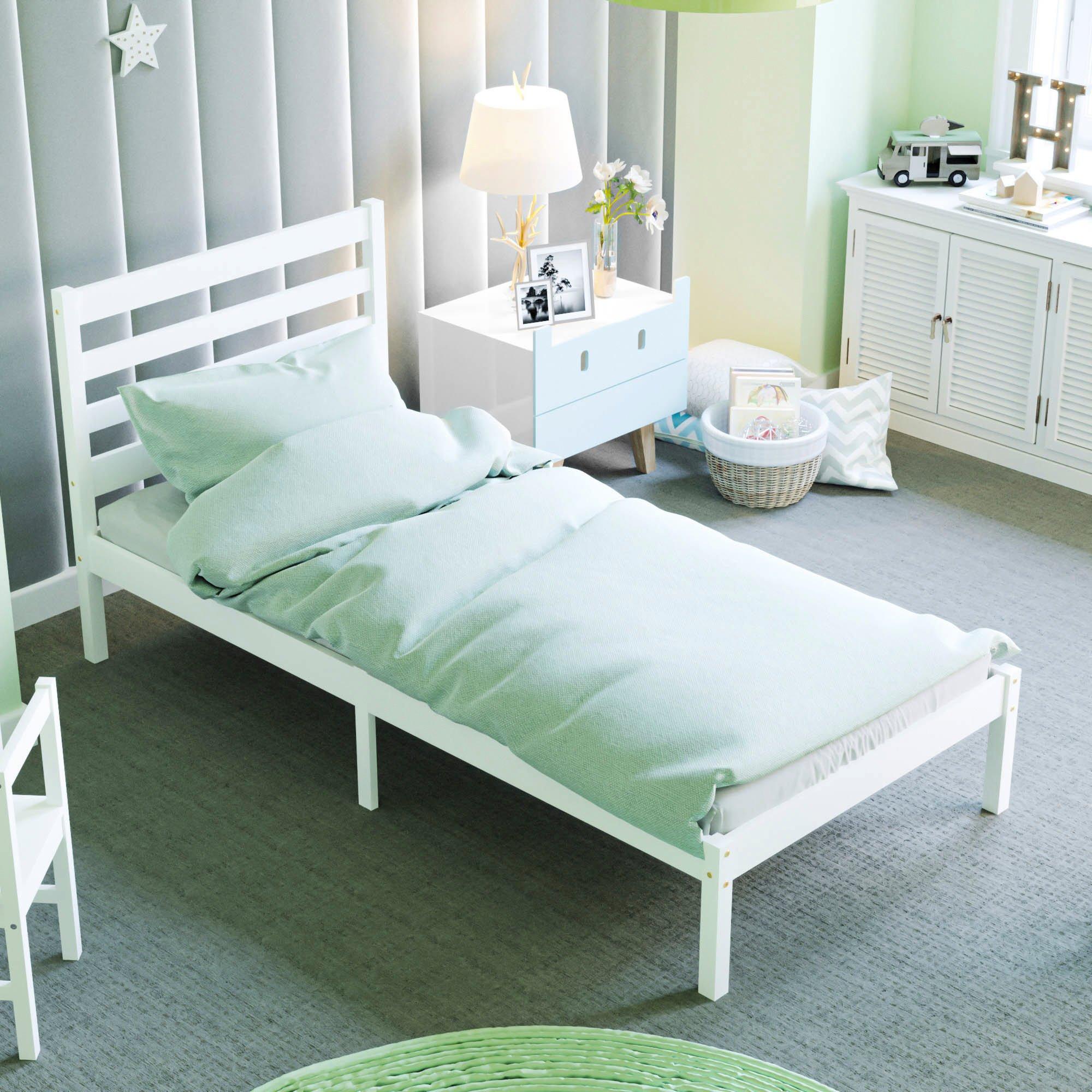 White - Lassic - Junior Vida Libra Single Wooden Bed - 6