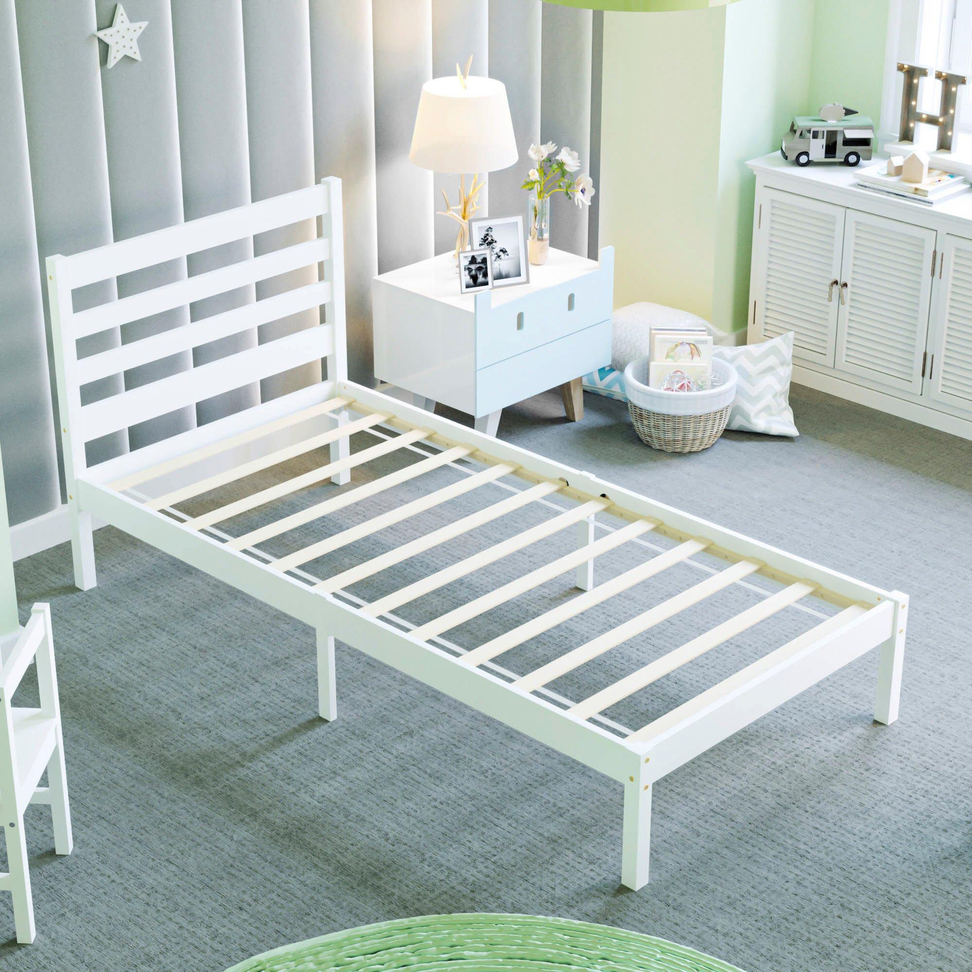 White - Lassic - Junior Vida Libra Single Wooden Bed - 7