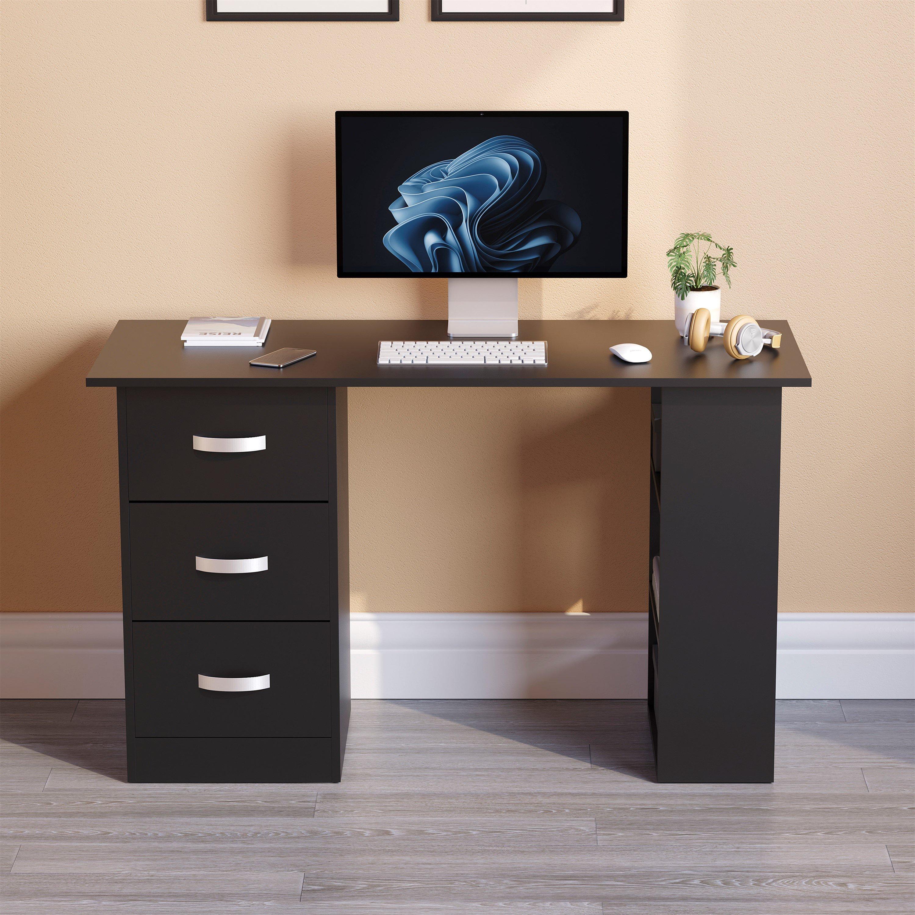 Black - Lassic - Vida Designs Mason Computer Desk - 3