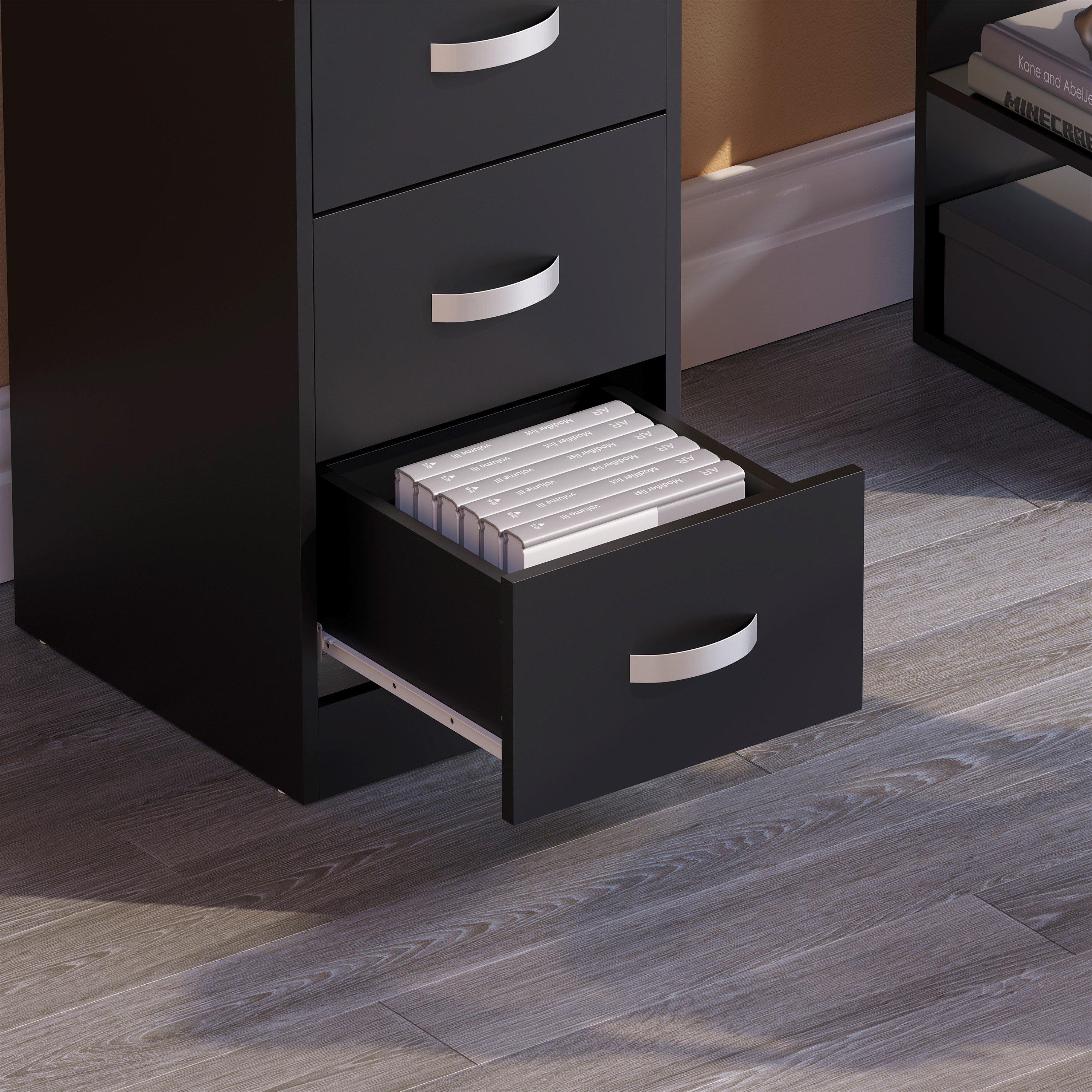 Black - Lassic - Vida Designs Mason Computer Desk - 5