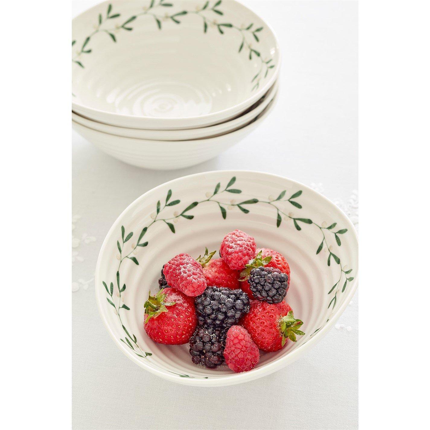 White - Portmeirion - Sophie Conran Mistletoe Set of 4 Bowls - 5