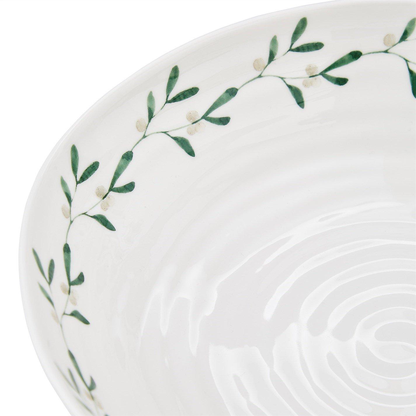 Portmeirion  Sophie Conran Mistletoe Set Of 4 Pasta Bowls - White