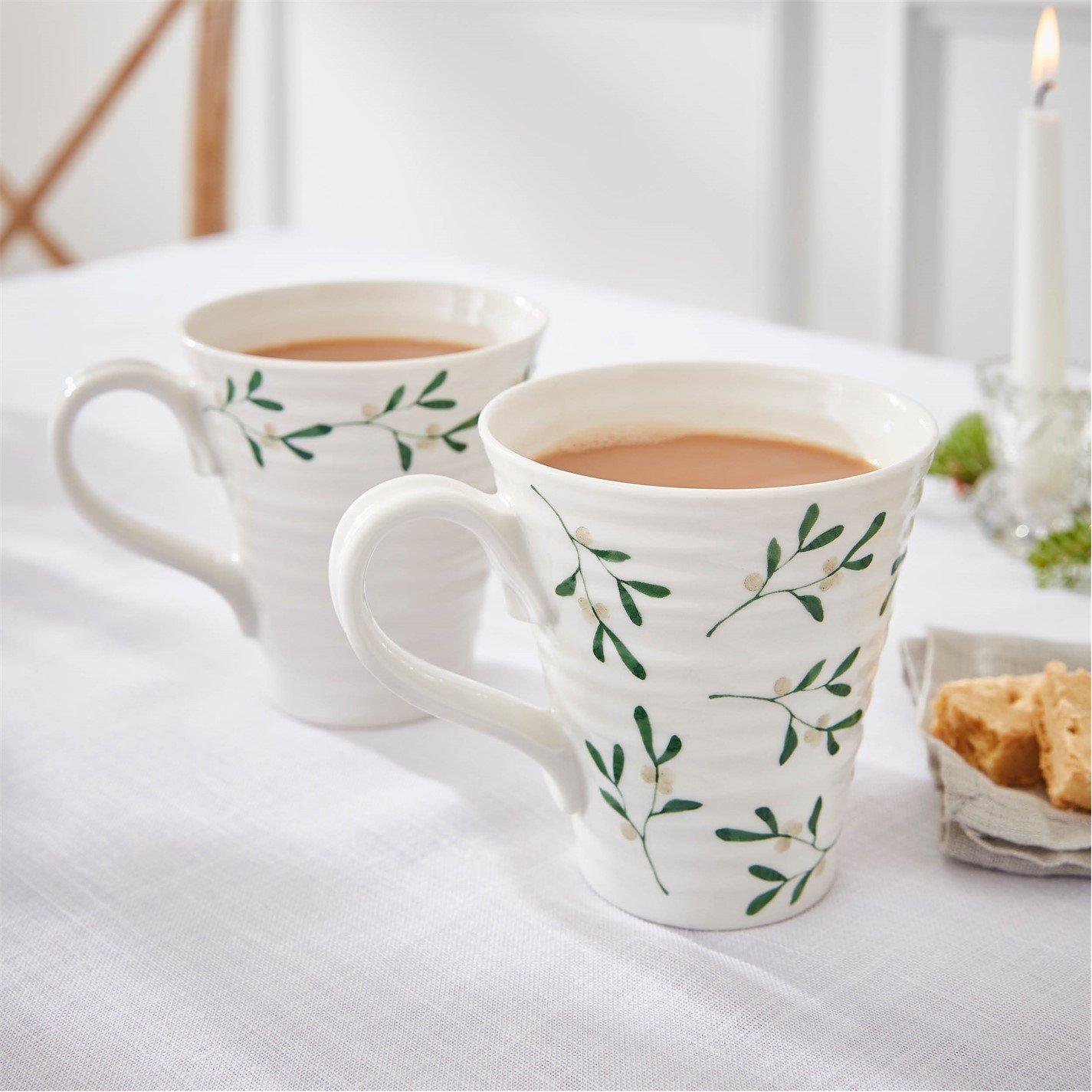 White - Portmeirion - Sophie Conran Mistletoe Set of 2 Mugs - 7