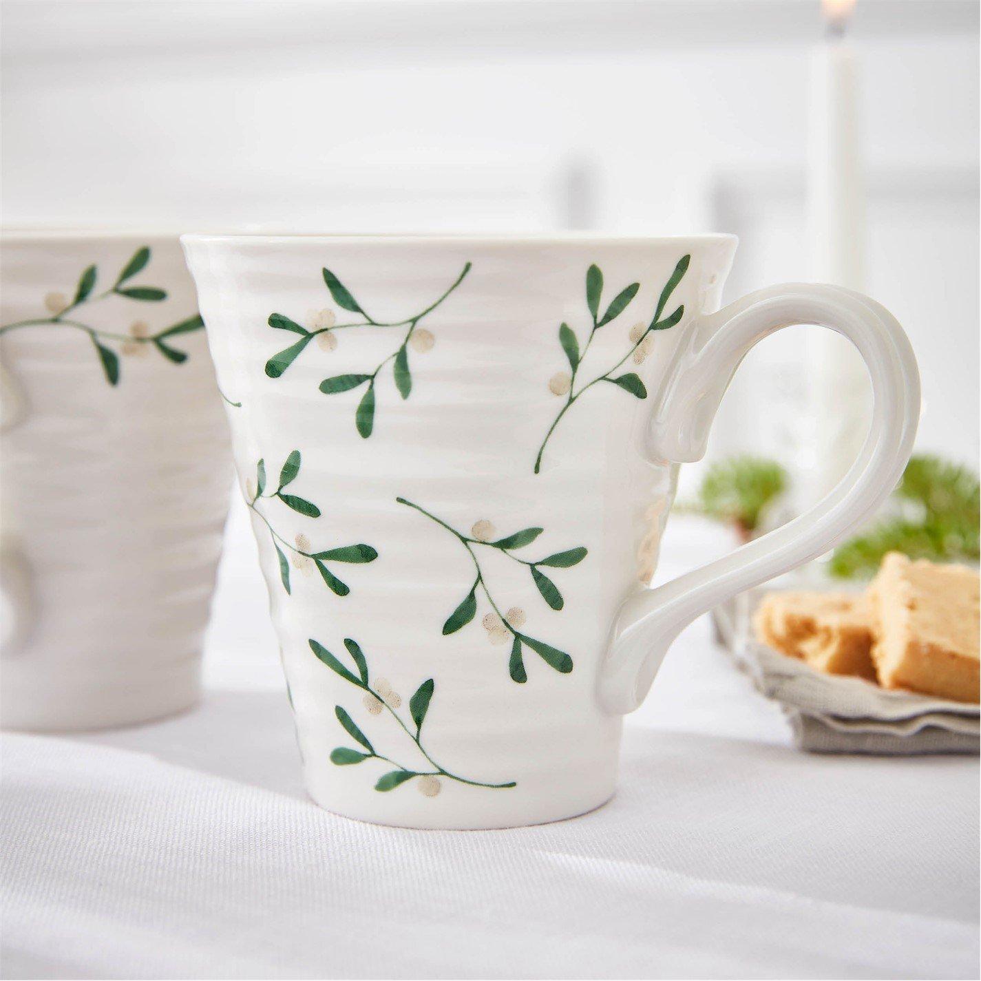 White - Portmeirion - Sophie Conran Mistletoe Set of 2 Mugs - 8