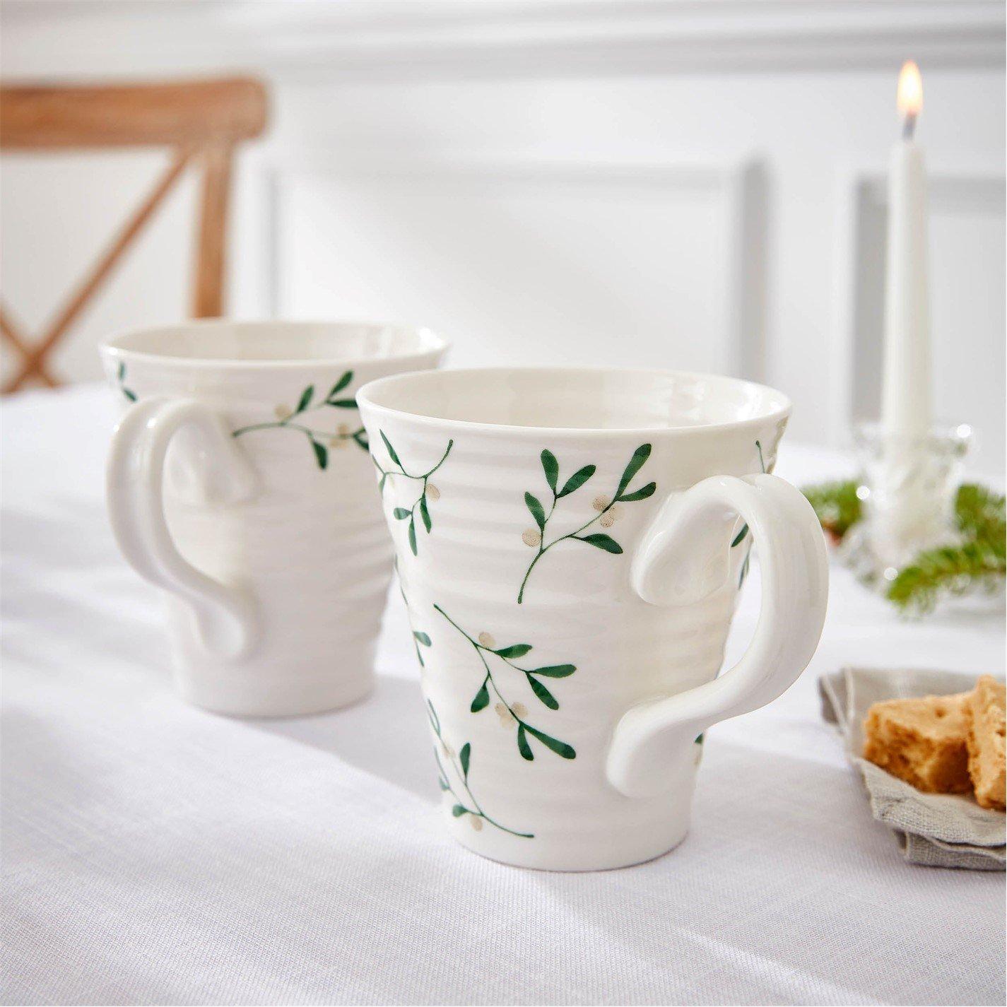 White - Portmeirion - Sophie Conran Mistletoe Set of 2 Mugs - 9