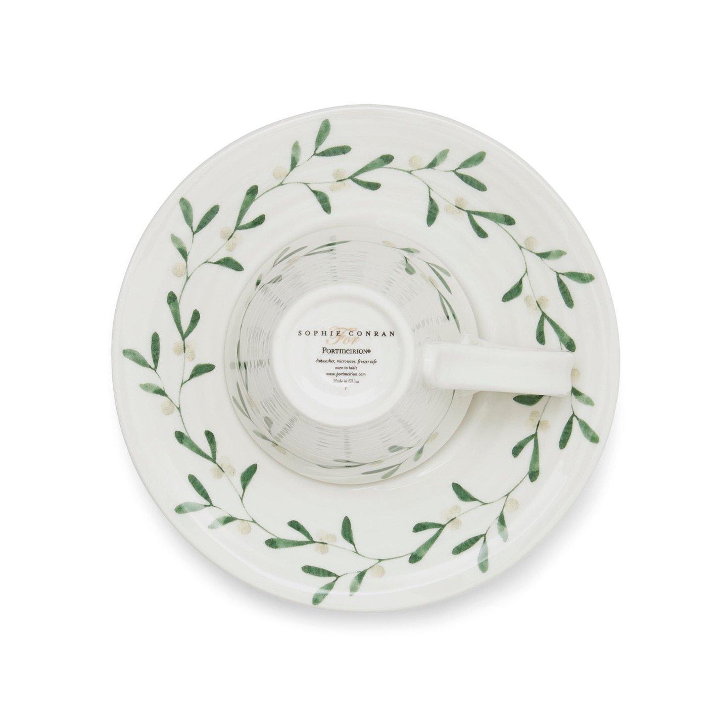 White - Portmeirion - Sophie Conran Mistletoe Espresso Cups Set - 5