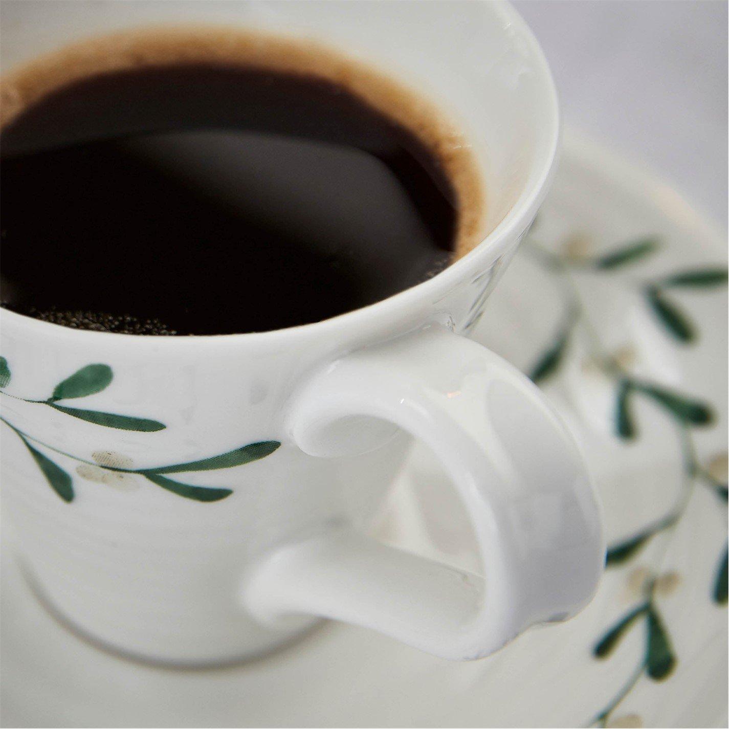 White - Portmeirion - Sophie Conran Mistletoe Espresso Cups Set - 9