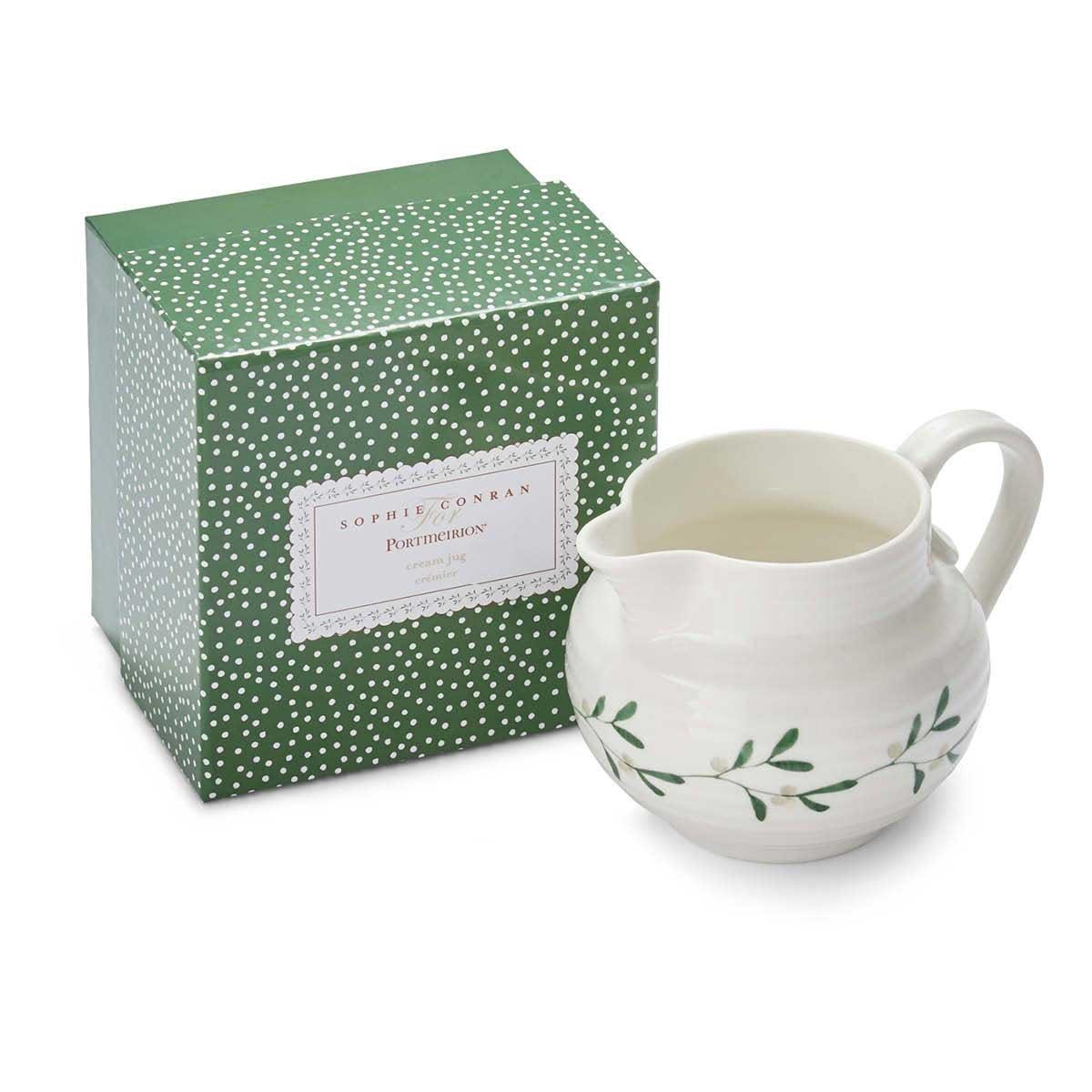Portmeirion  Sophie Conran Mistletoe Cream Jug - White
