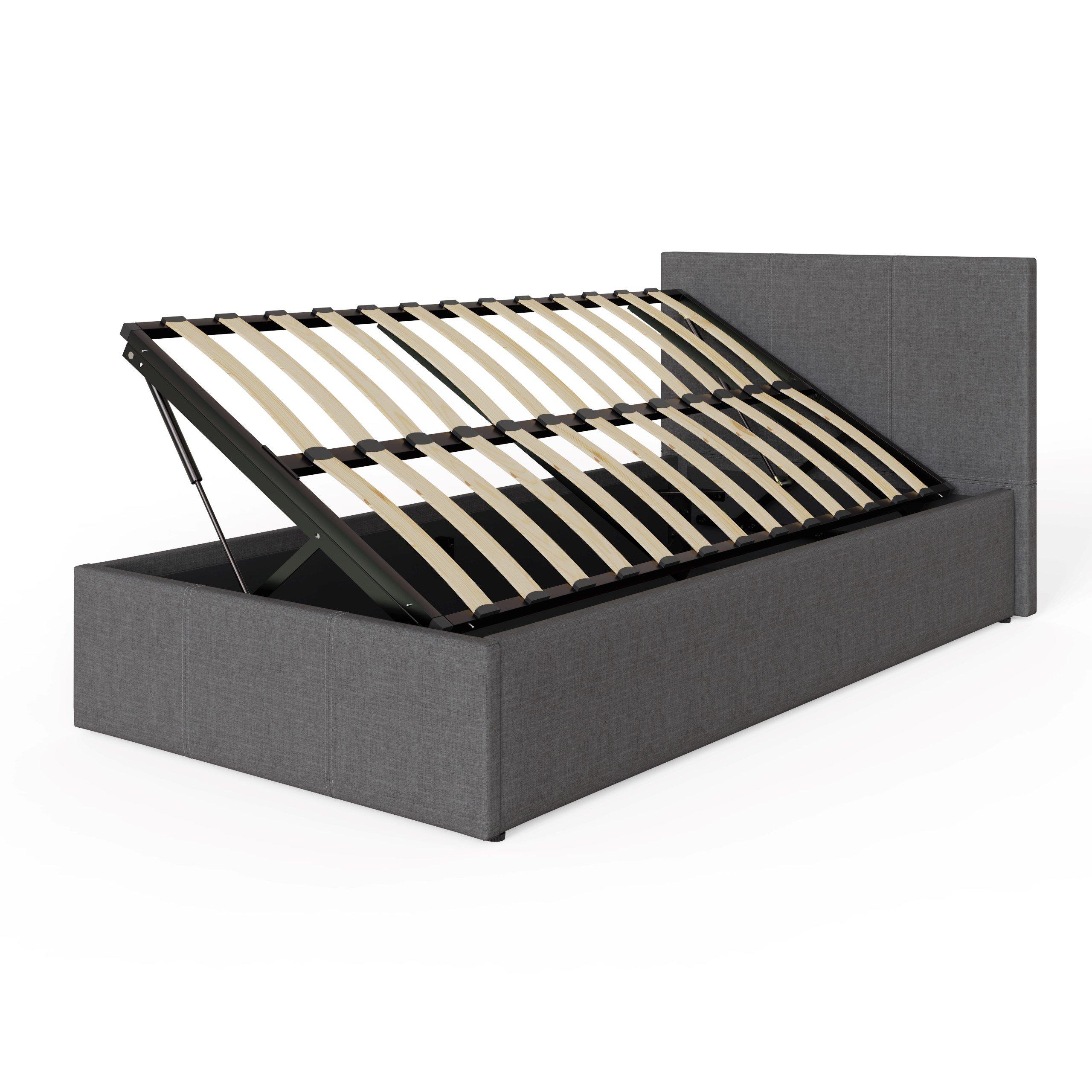 Grey - GFW - Side Lift Ottoman 90Cm Natural - 3