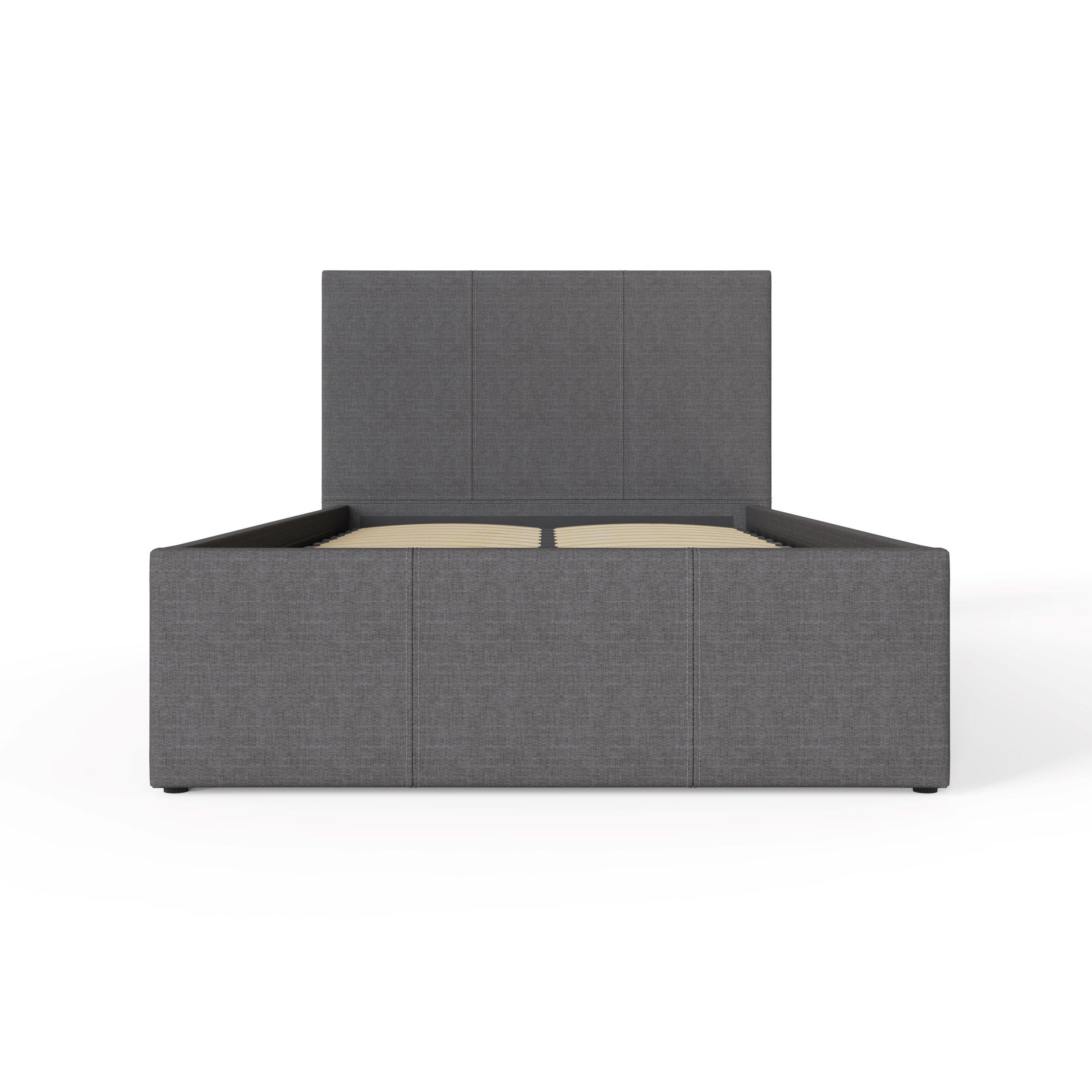 Grey - GFW - Side Lift Ottoman 90Cm Natural - 5