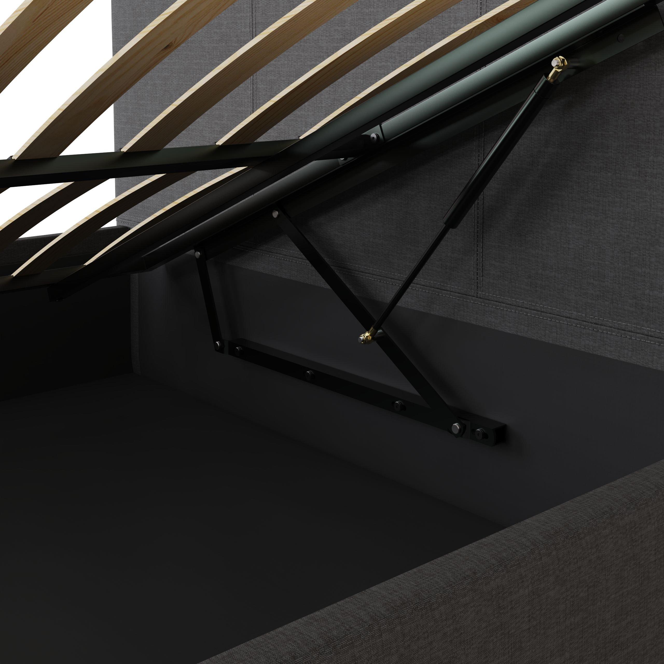 Grey - GFW - Side Lift Ottoman 90Cm Natural - 8