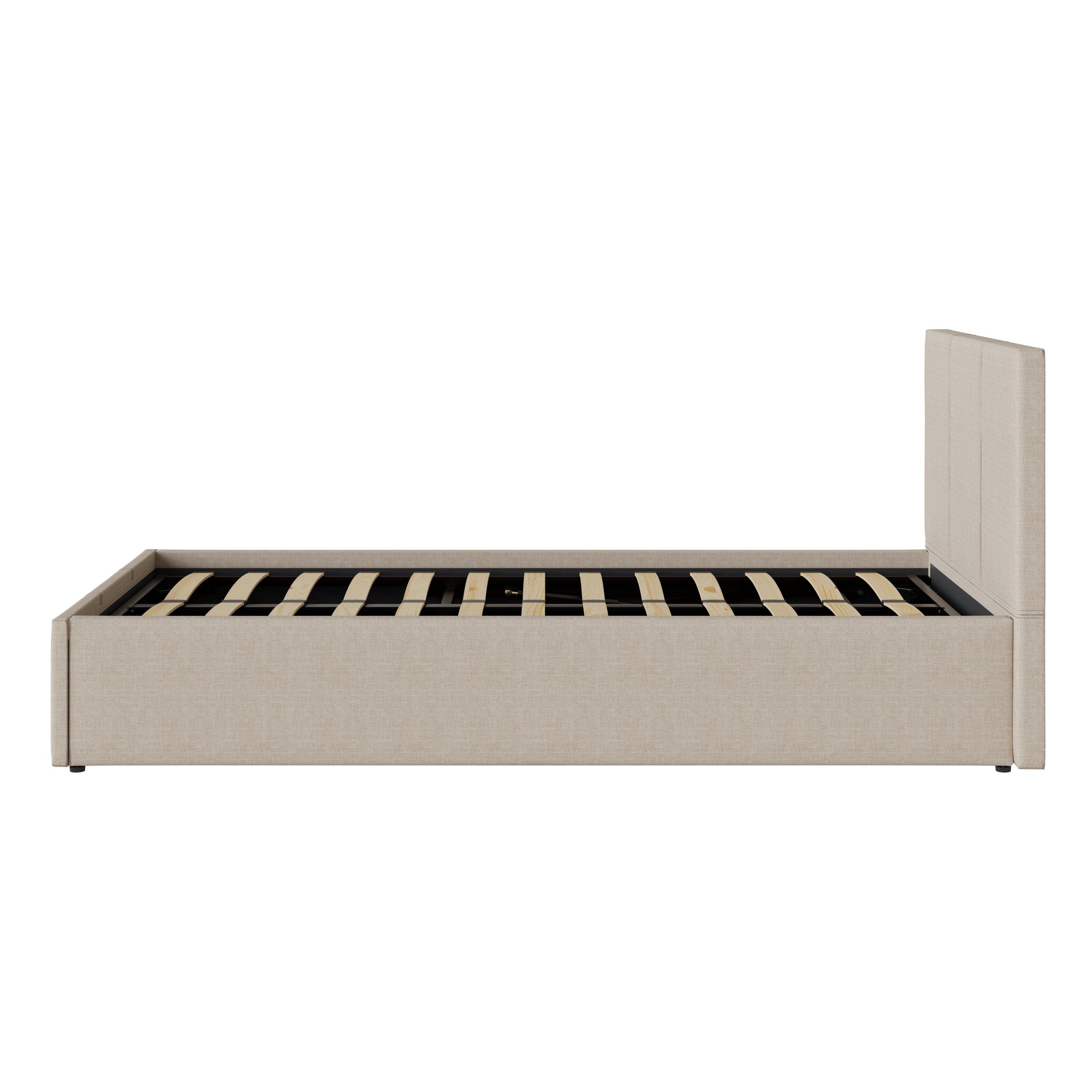 Natural - GFW - Side Lift Ottoman 90Cm Natural - 4