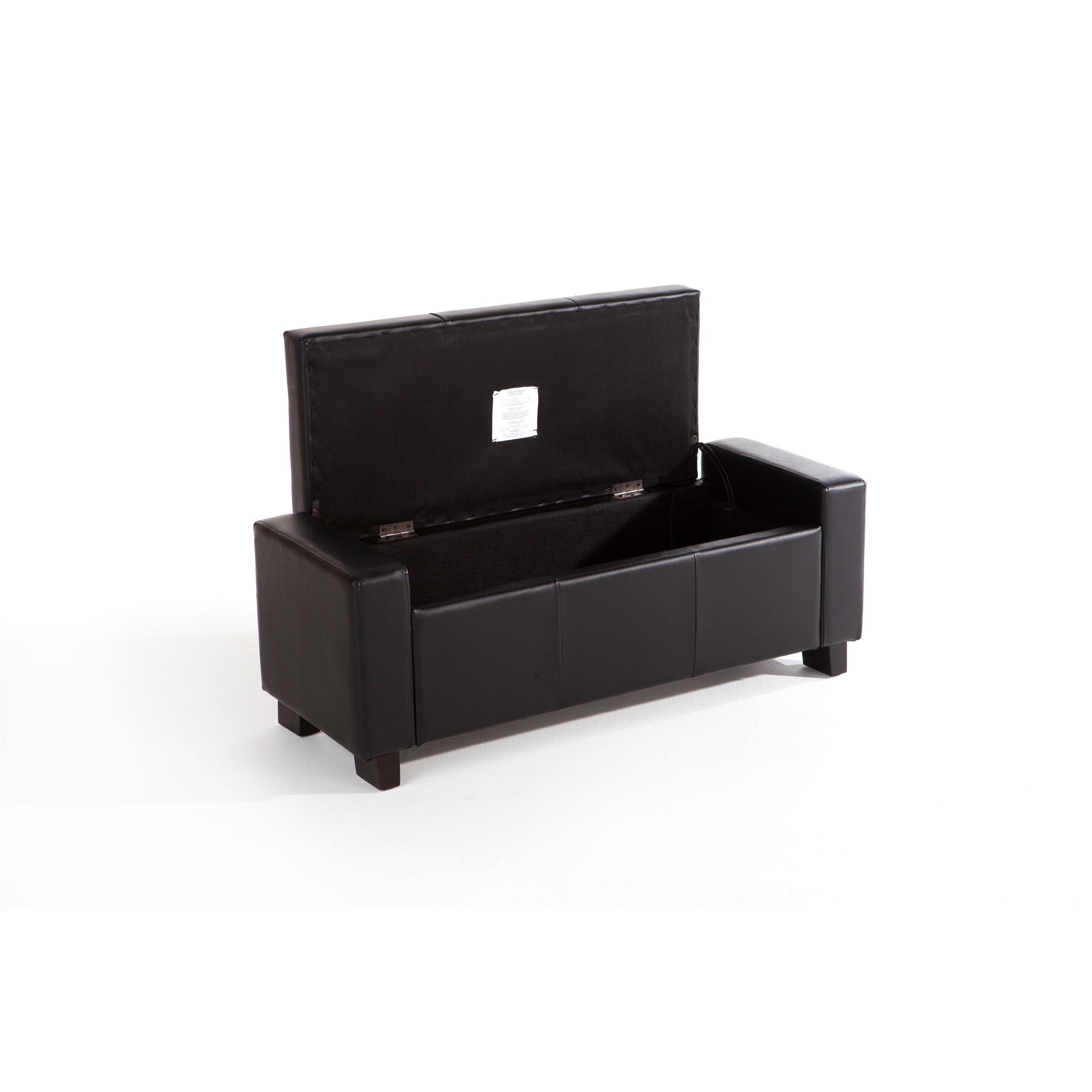 Black - GFW - GFW Verona Ottoman Storage Bench - 3