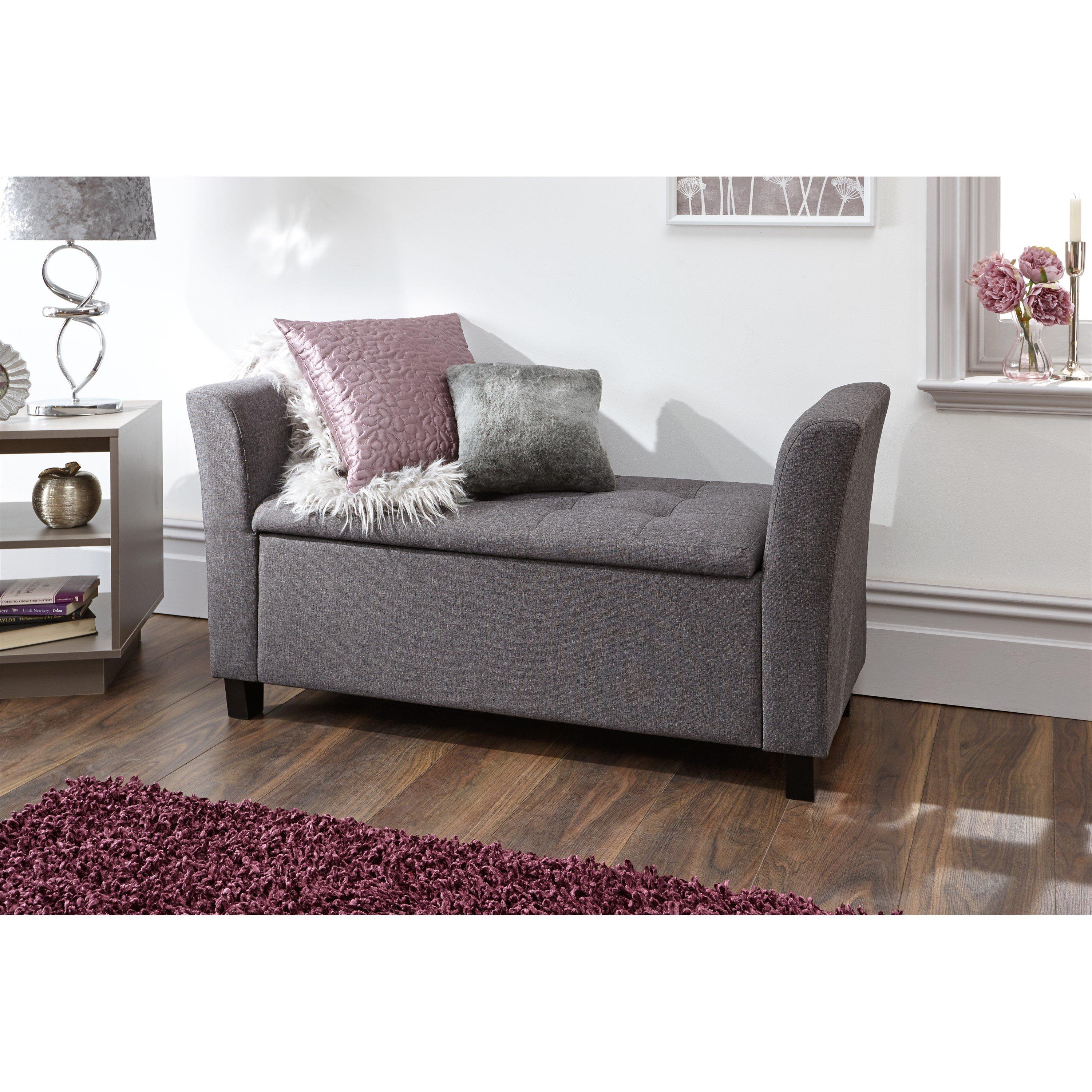 Gfw  Verona Window Seat Grey Pu - Charcoal Grey