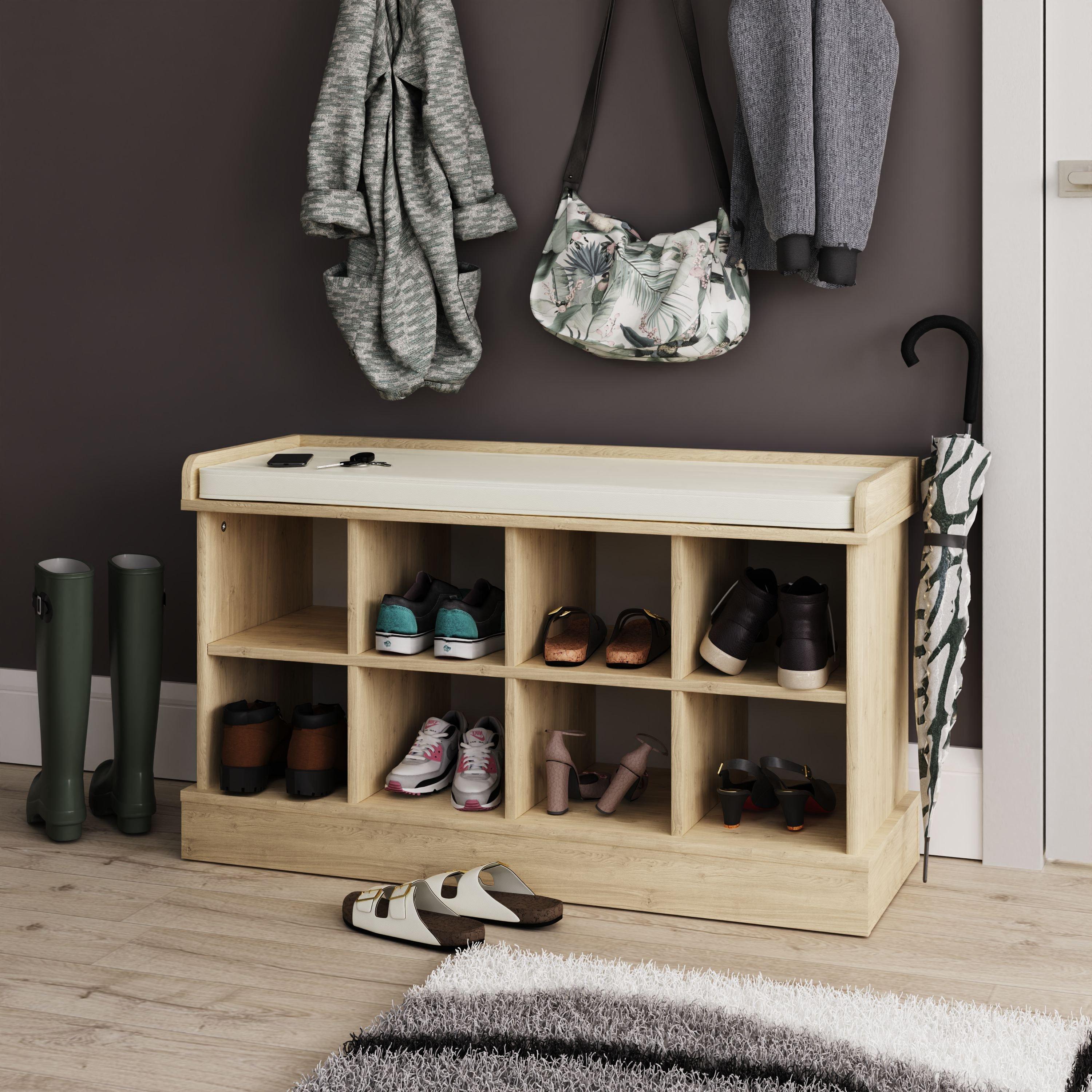 Gfw  Kempton Shoe Bench - Oak