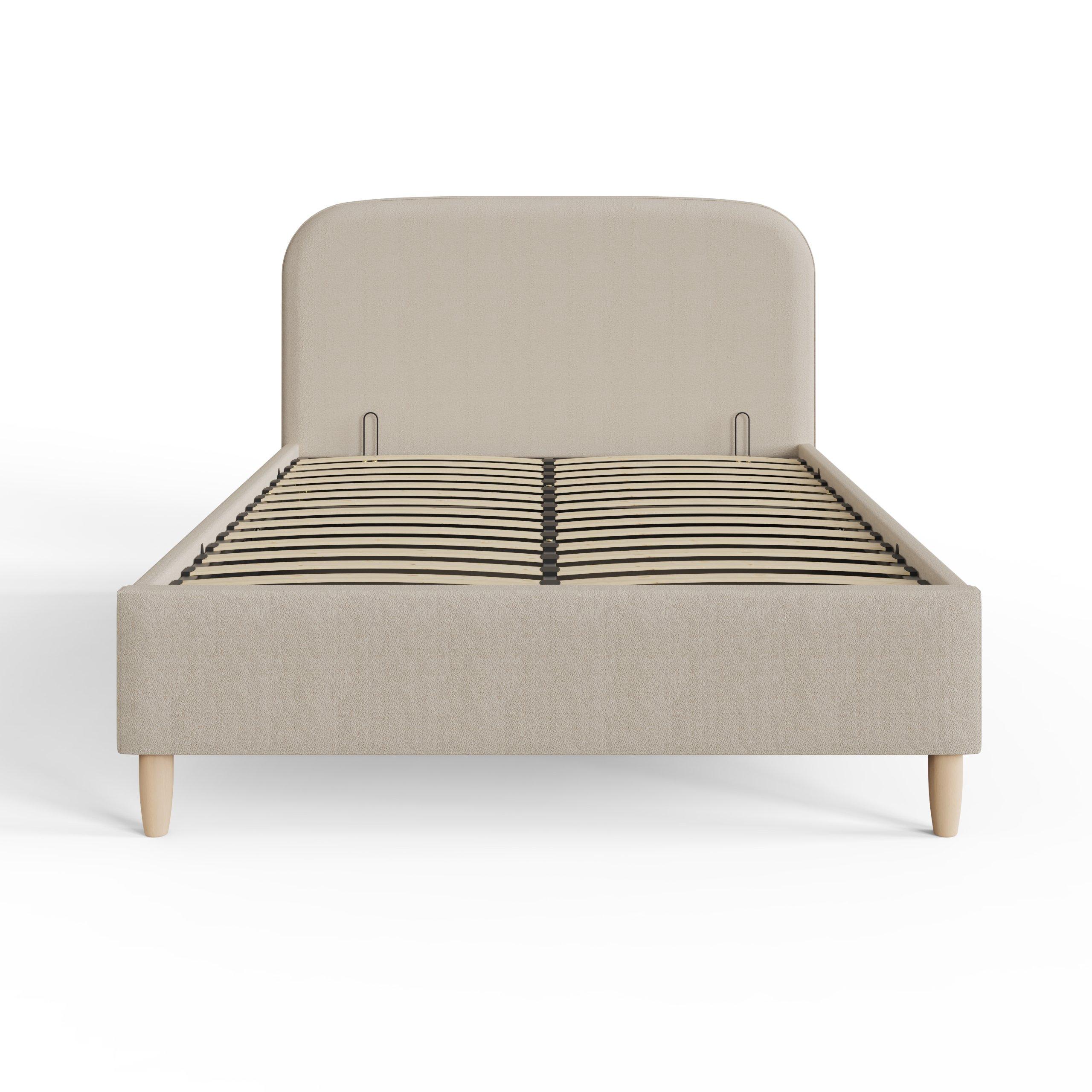 Natural Stone - GFW - GFW Florence Boucle Ottoman Storage Bed 135cm - 2