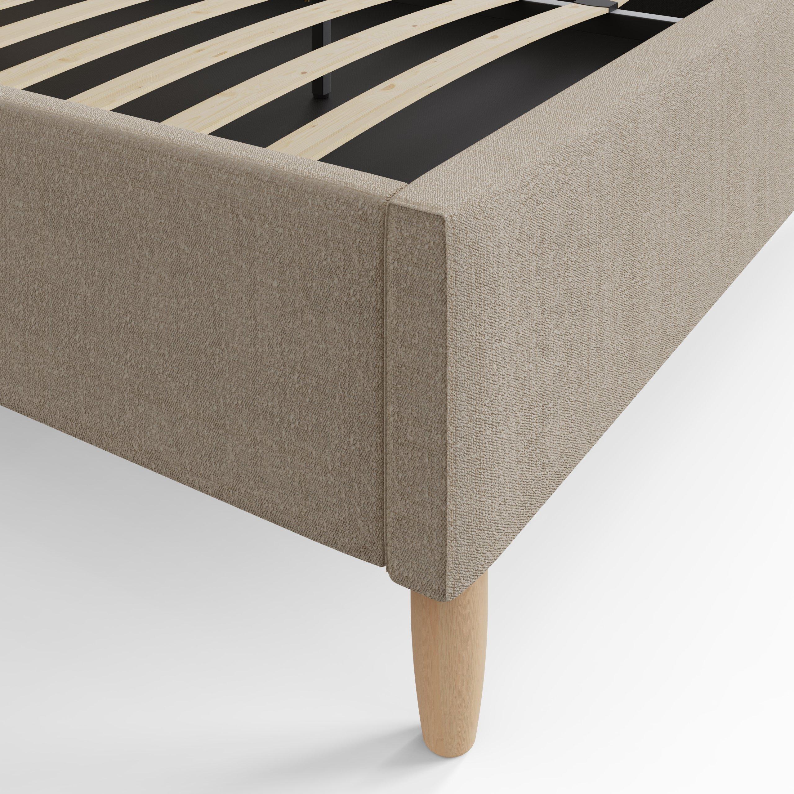 Natural Stone - GFW - GFW Florence Boucle Ottoman Storage Bed 135cm - 8