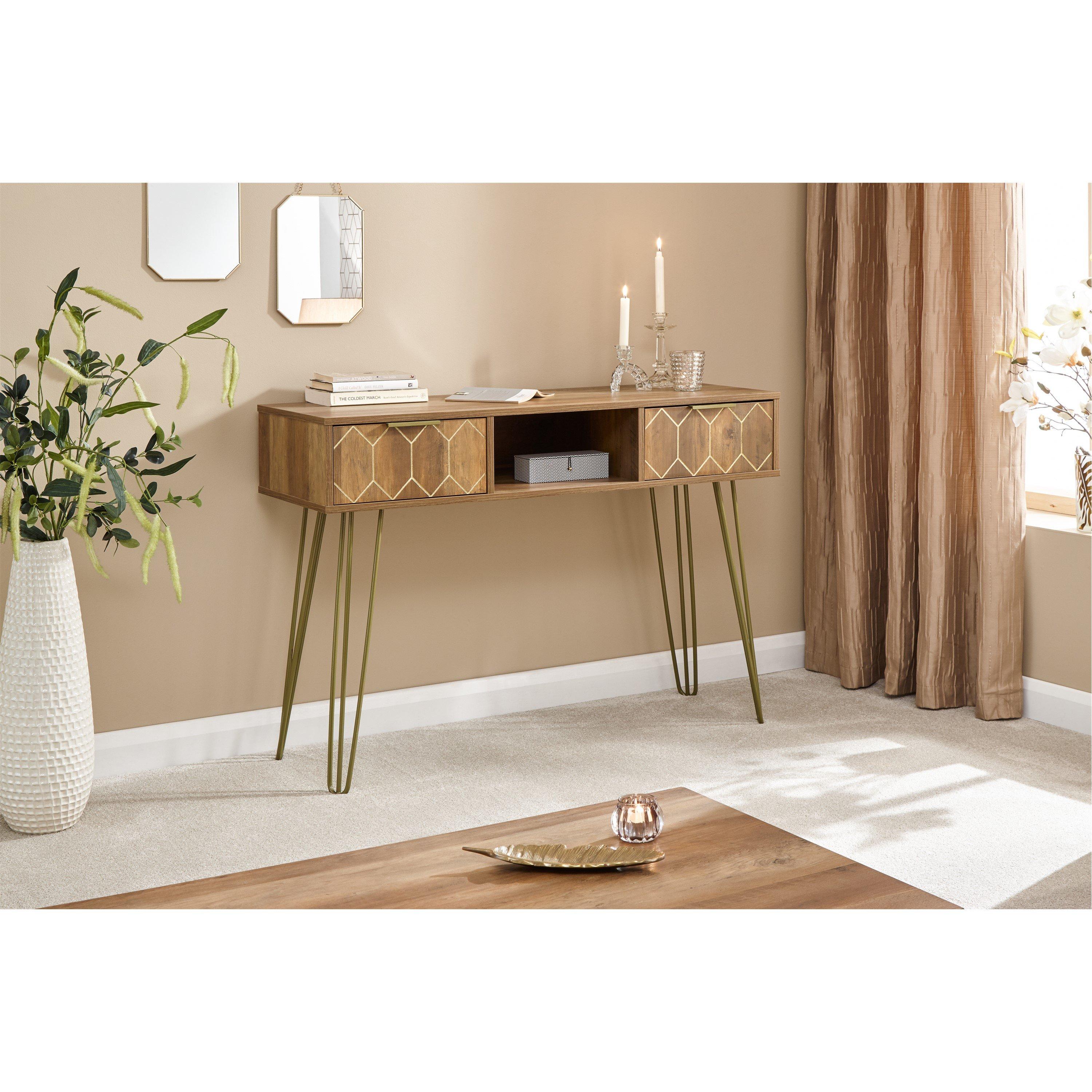 Gfw  Orleans 2 Drawer Console Desk - Mango