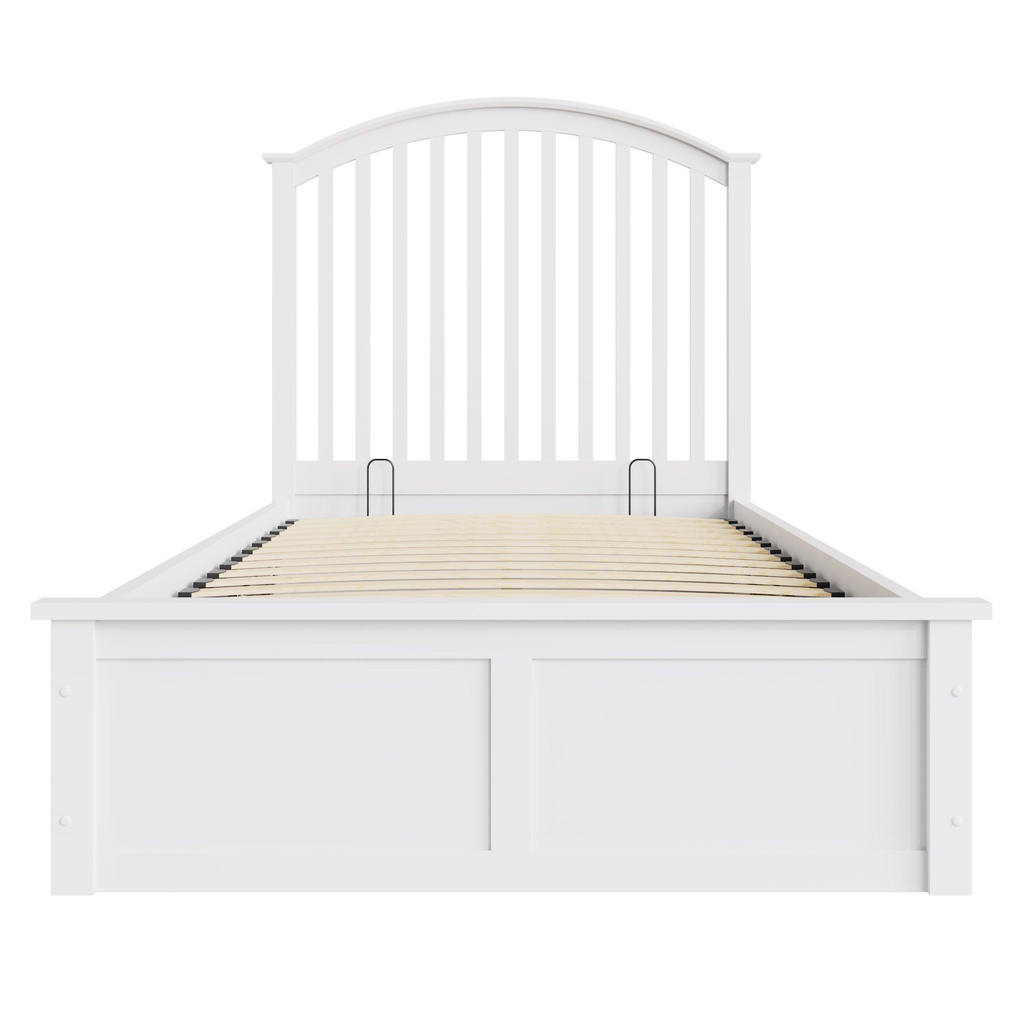White - GFW - GFW Madrid Wooden Ottoman Storage Bed 90cm - 4