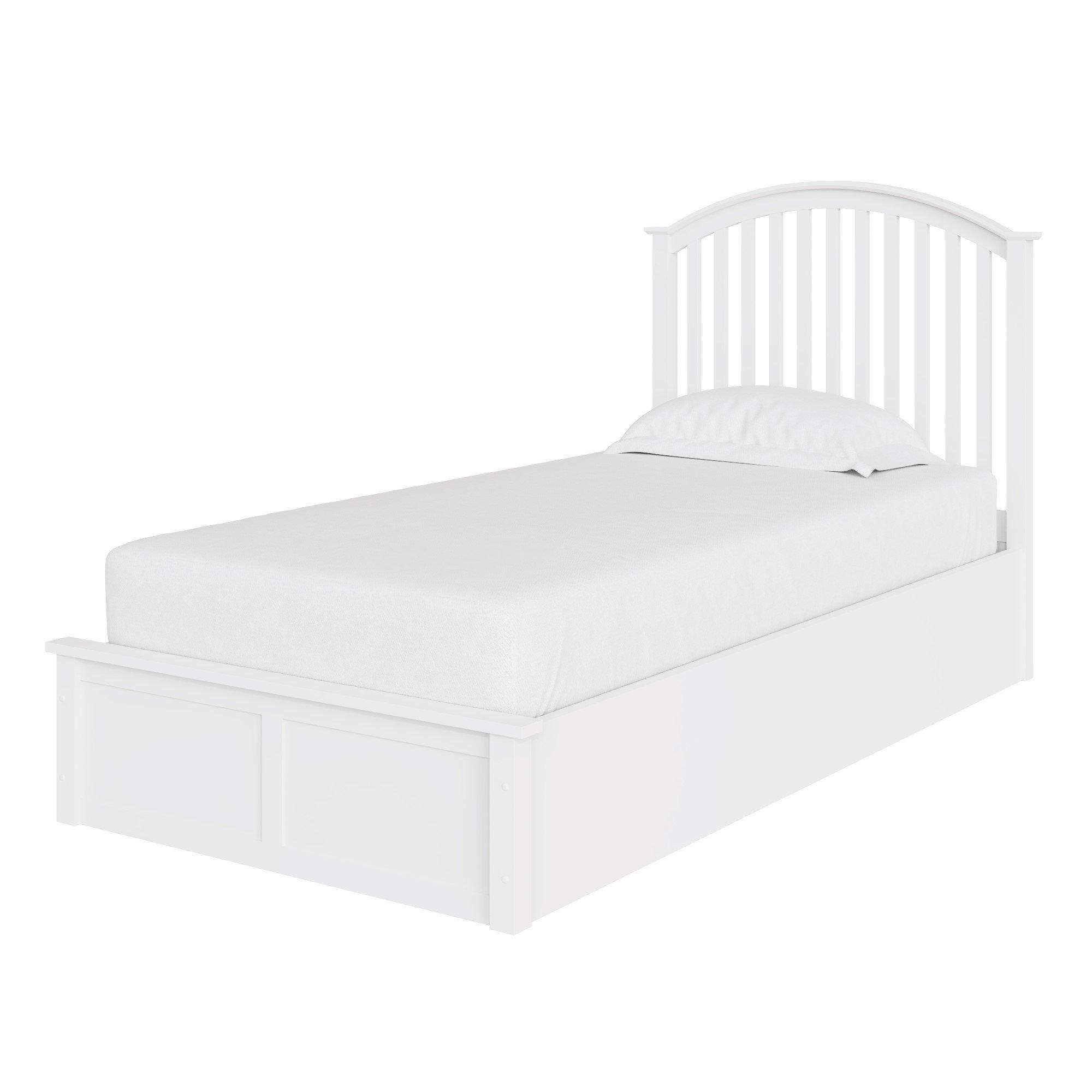 White - GFW - GFW Madrid Wooden Ottoman Storage Bed 90cm - 5