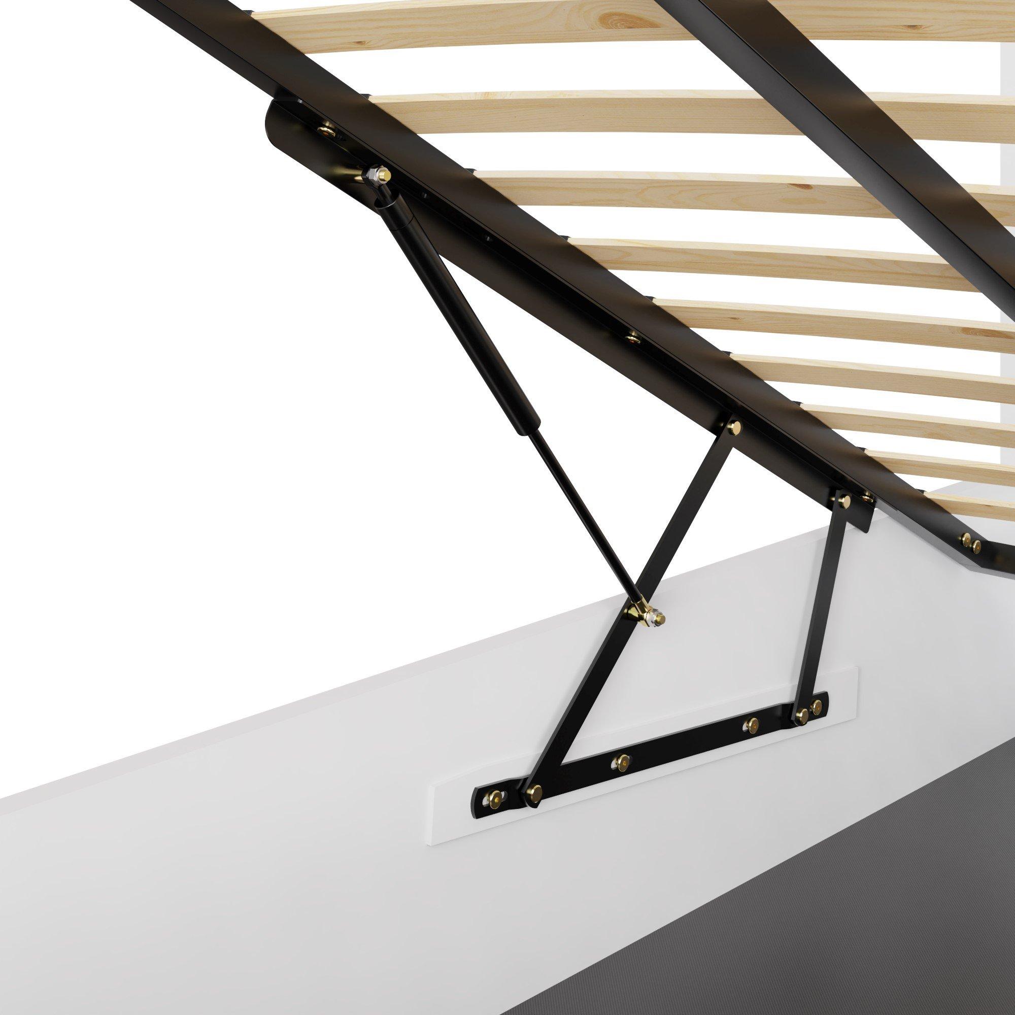 White - GFW - GFW Madrid Wooden Ottoman Storage Bed 90cm - 8