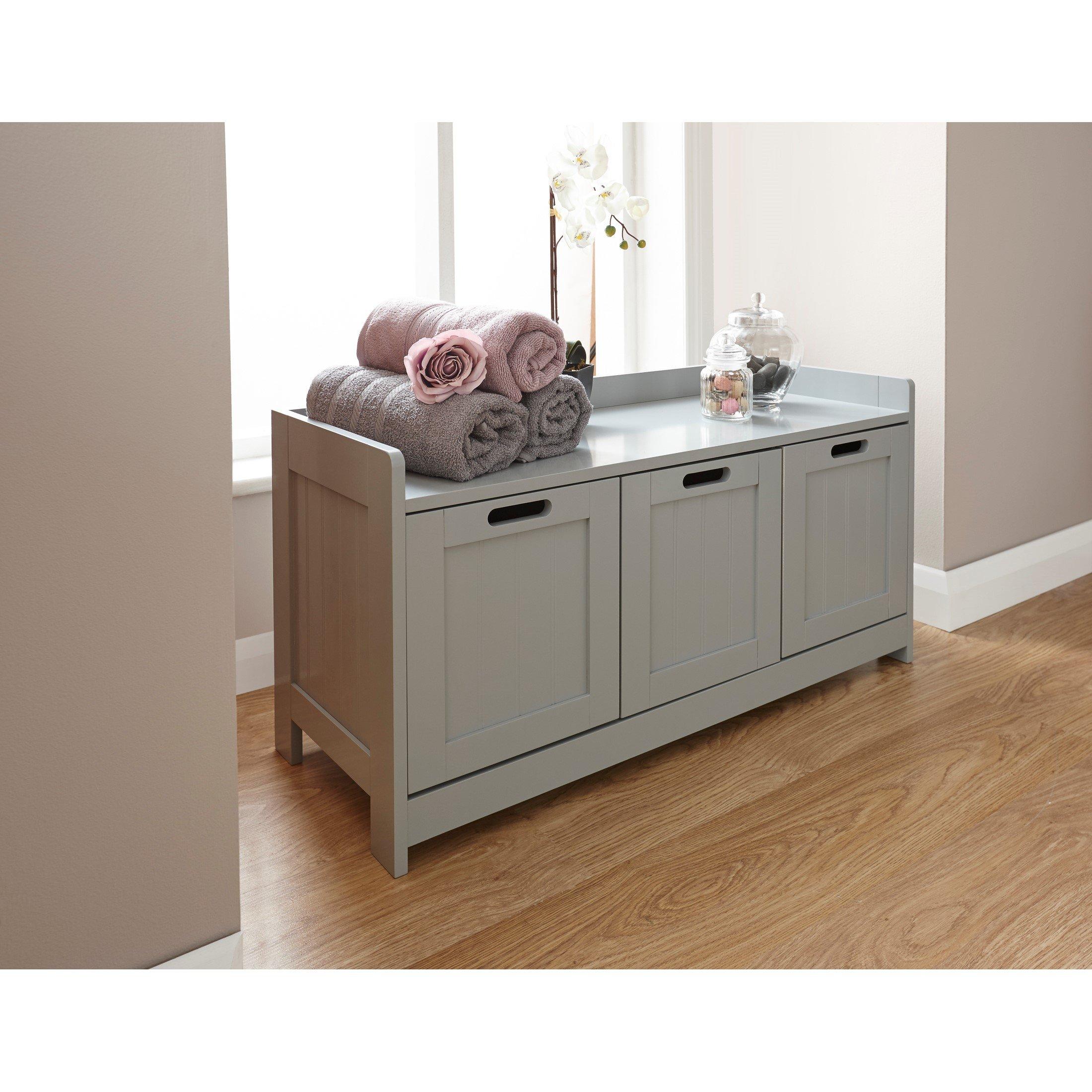 Grey - GFW - Colonial 3 Door Storage Unit - 5