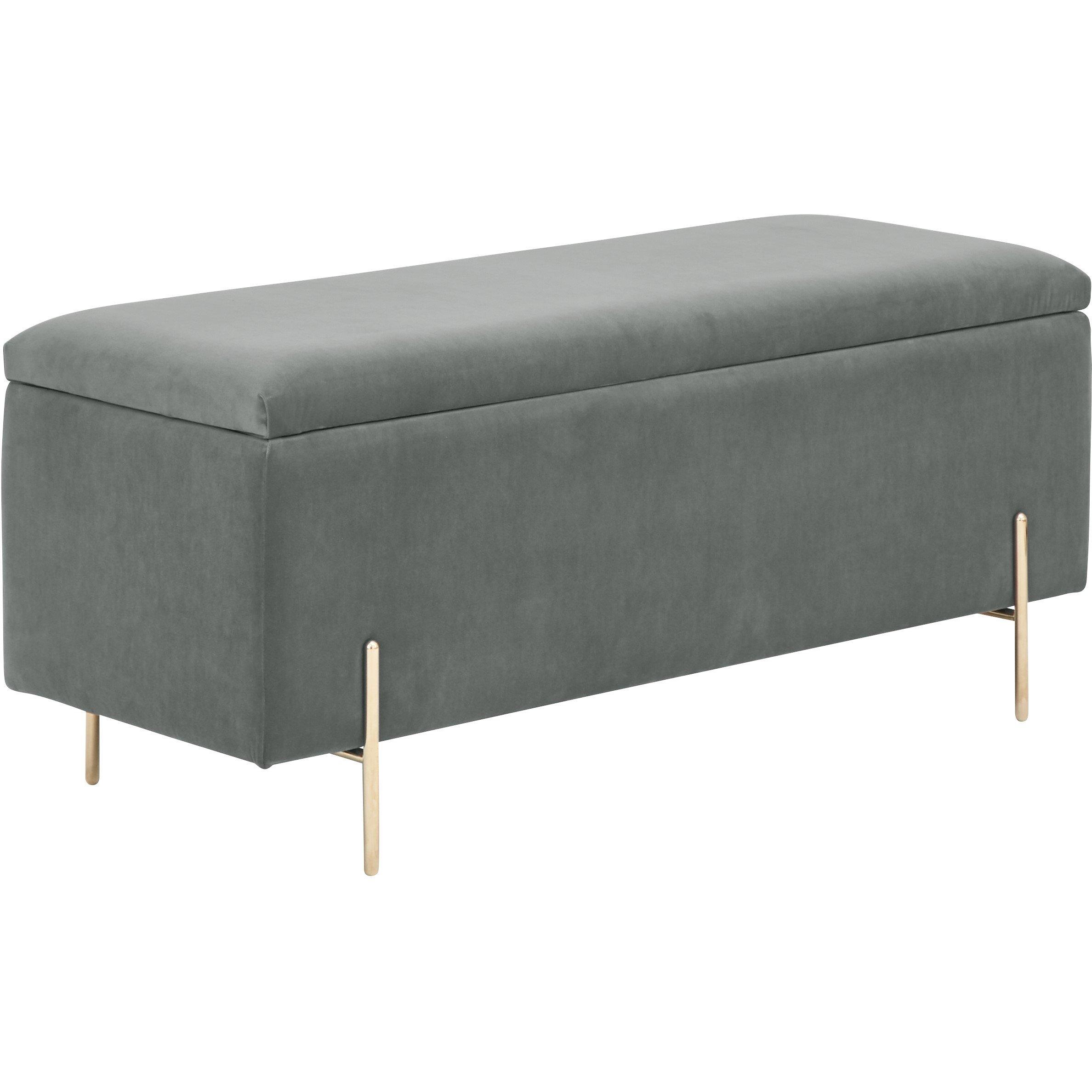 Grey - GFW - GFW Mystica Ottoman Storage Bench - 2
